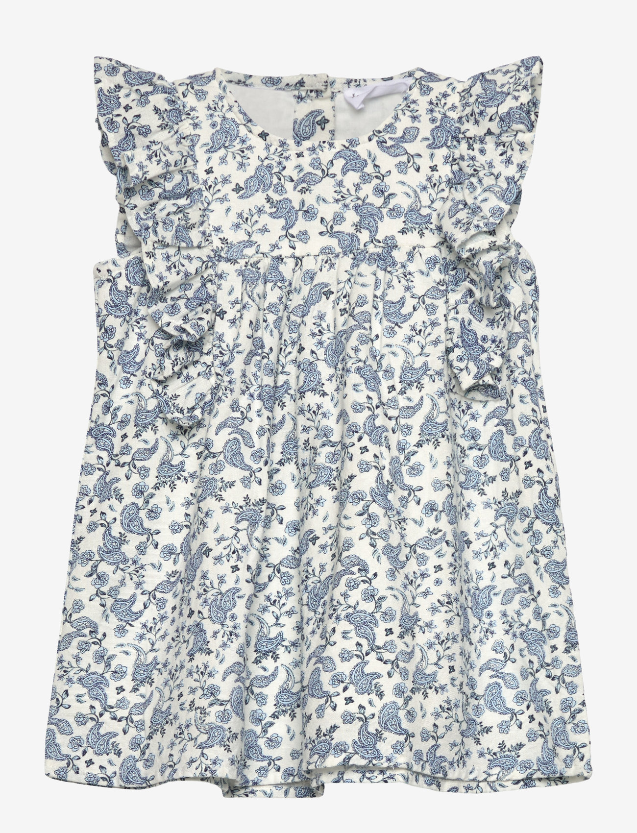 Mango - Ruffled printed dress - Ärmellose babykleider - white - 0