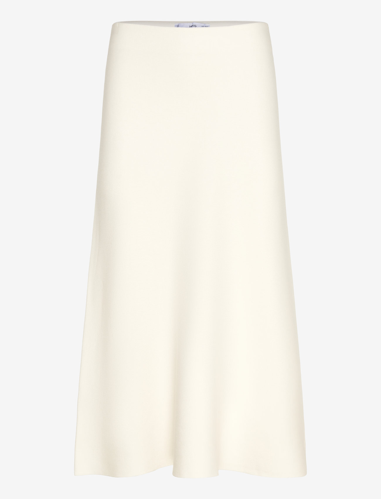 Mango - Fine-knit peplum skirt - stickade kjolar - light beige - 0