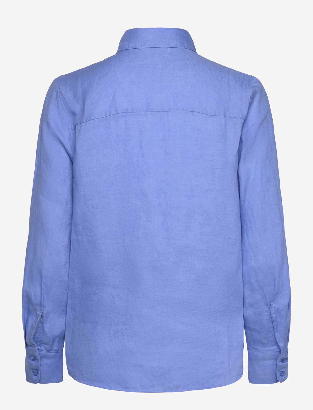 Mango - Pocket linen shirt - medium blue - 2