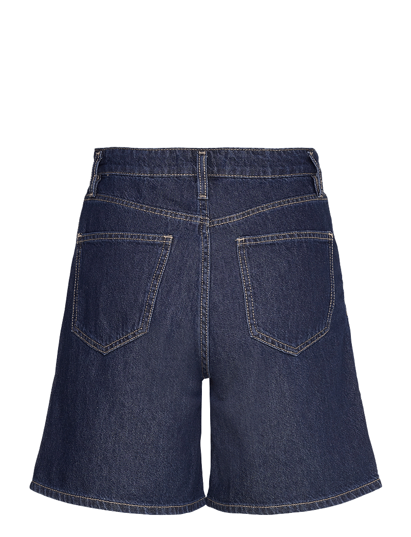 Mango - Denim rinse-wash bermuda shorts with pleats - jorts - open blue - 2