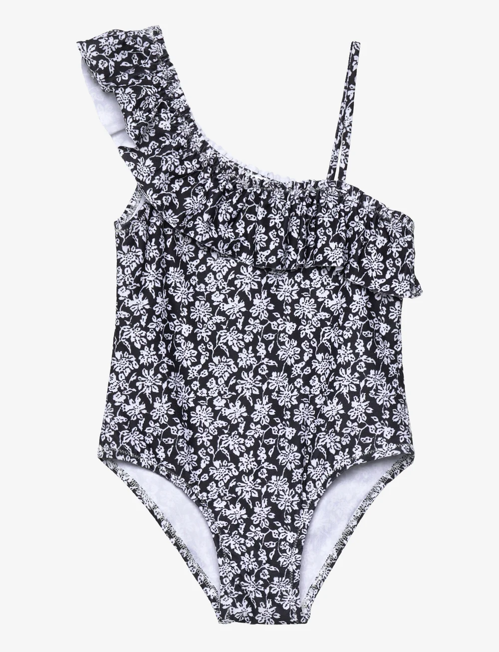 Mango - Floral print swimsuit - badeanzüge - black - 0
