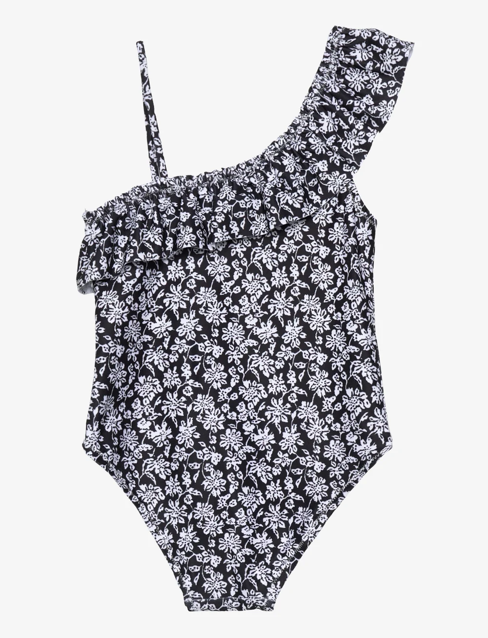 Mango - Floral print swimsuit - badeanzüge - black - 1