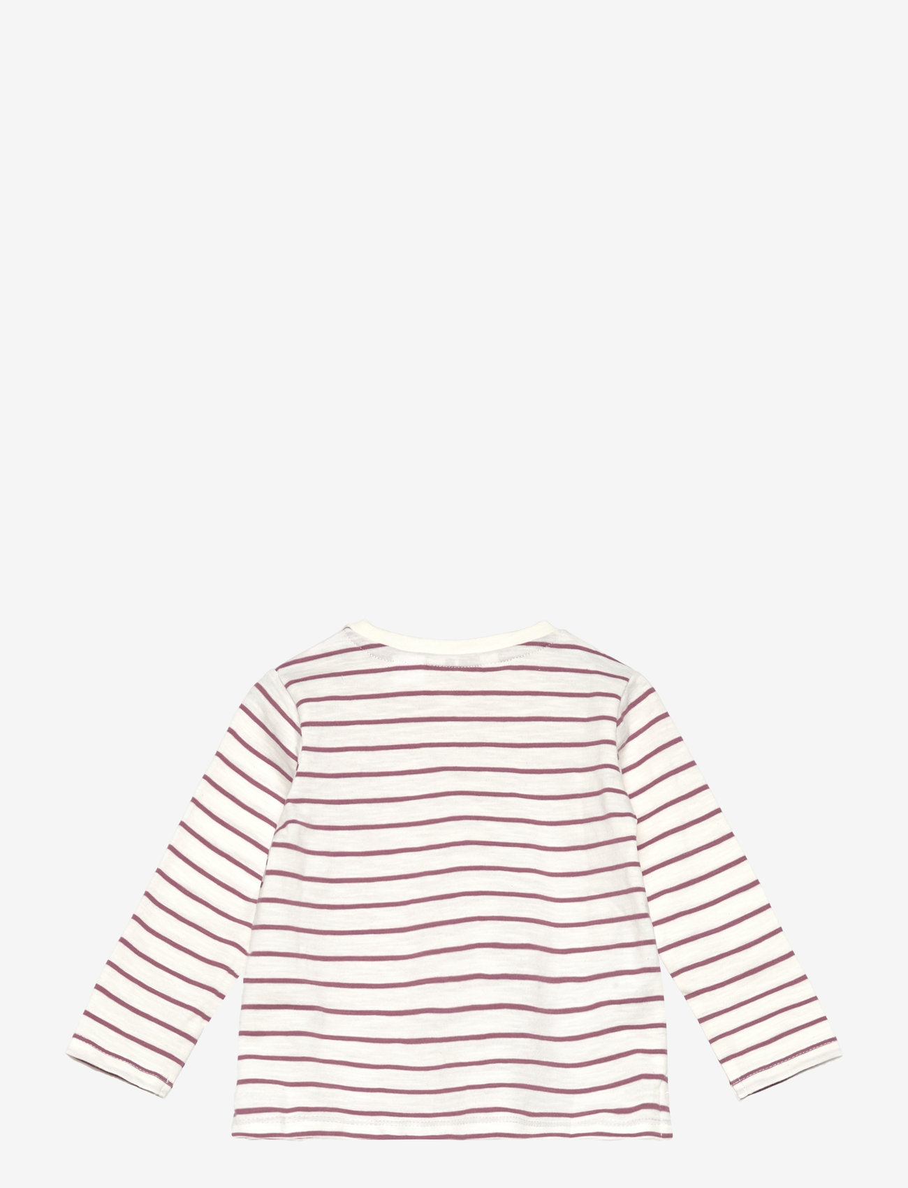 Mango - Striped cotton T-shirt - långärmade t-shirts - natural white - 1