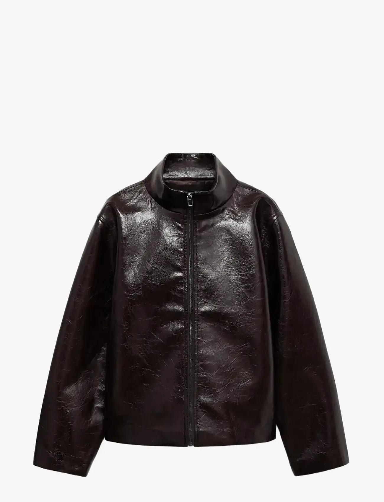 Mango - Perkins collar texture jacket - frühlingsjacken - brown - 2