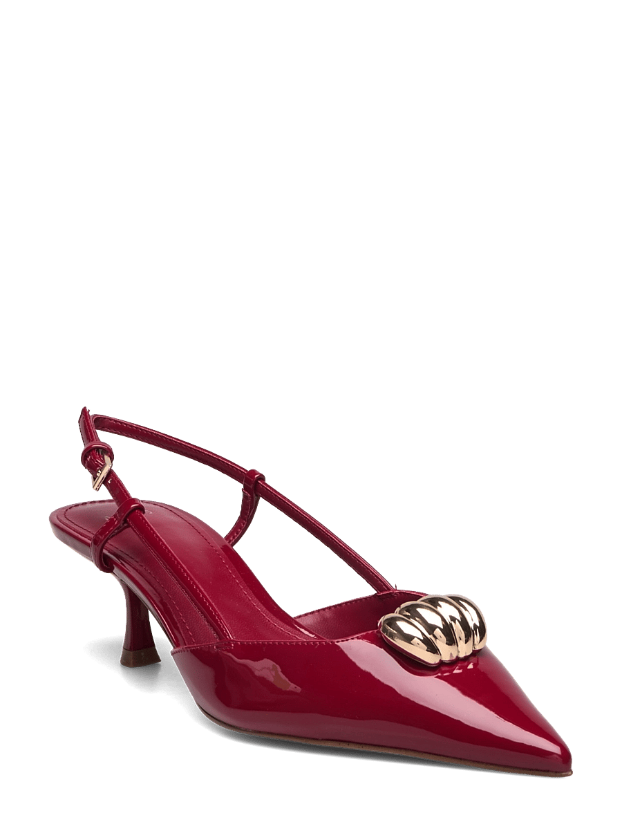 Mango - High-heeled shoes with metallic detail - højhælede sko - red - 1