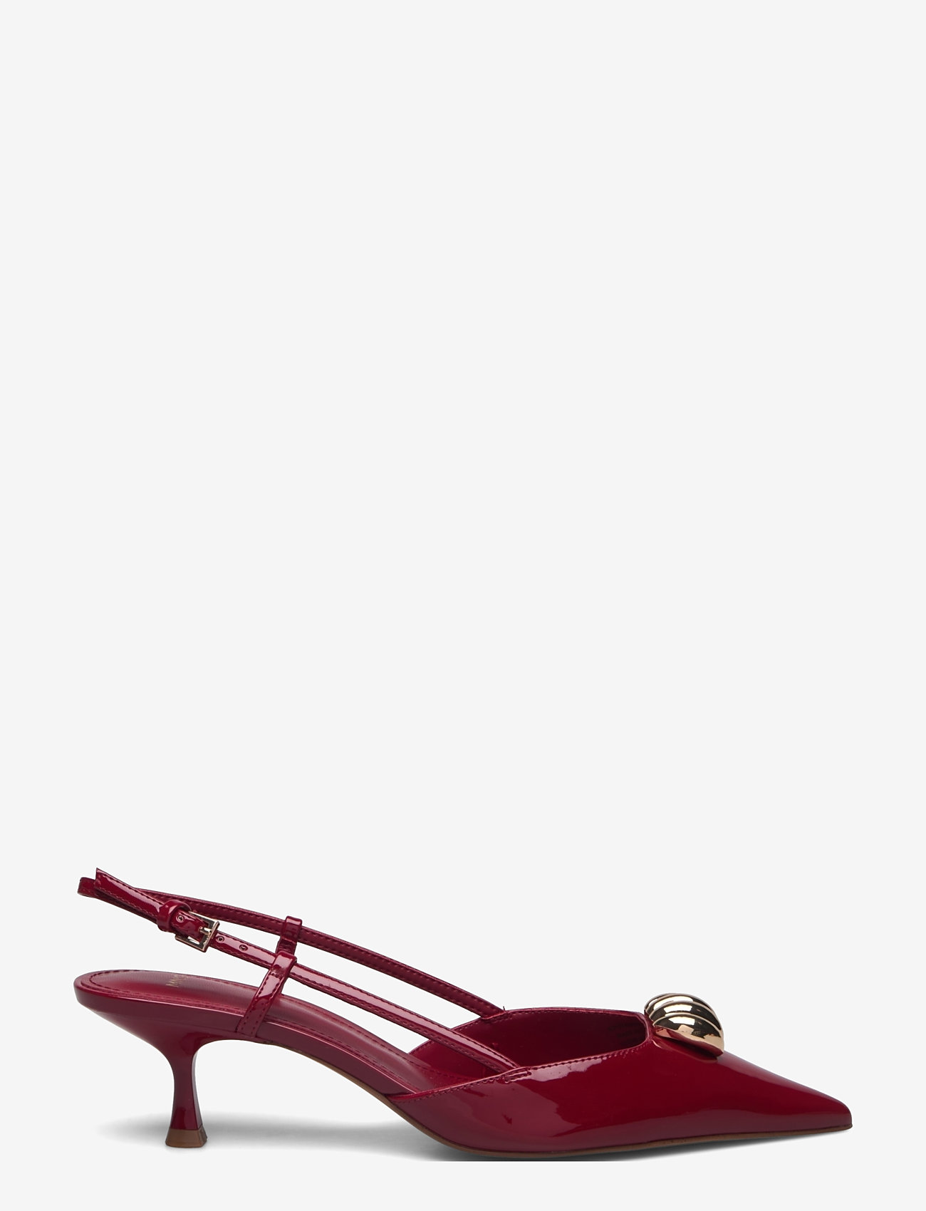 Mango - High-heeled shoes with metallic detail - damen - red - 1