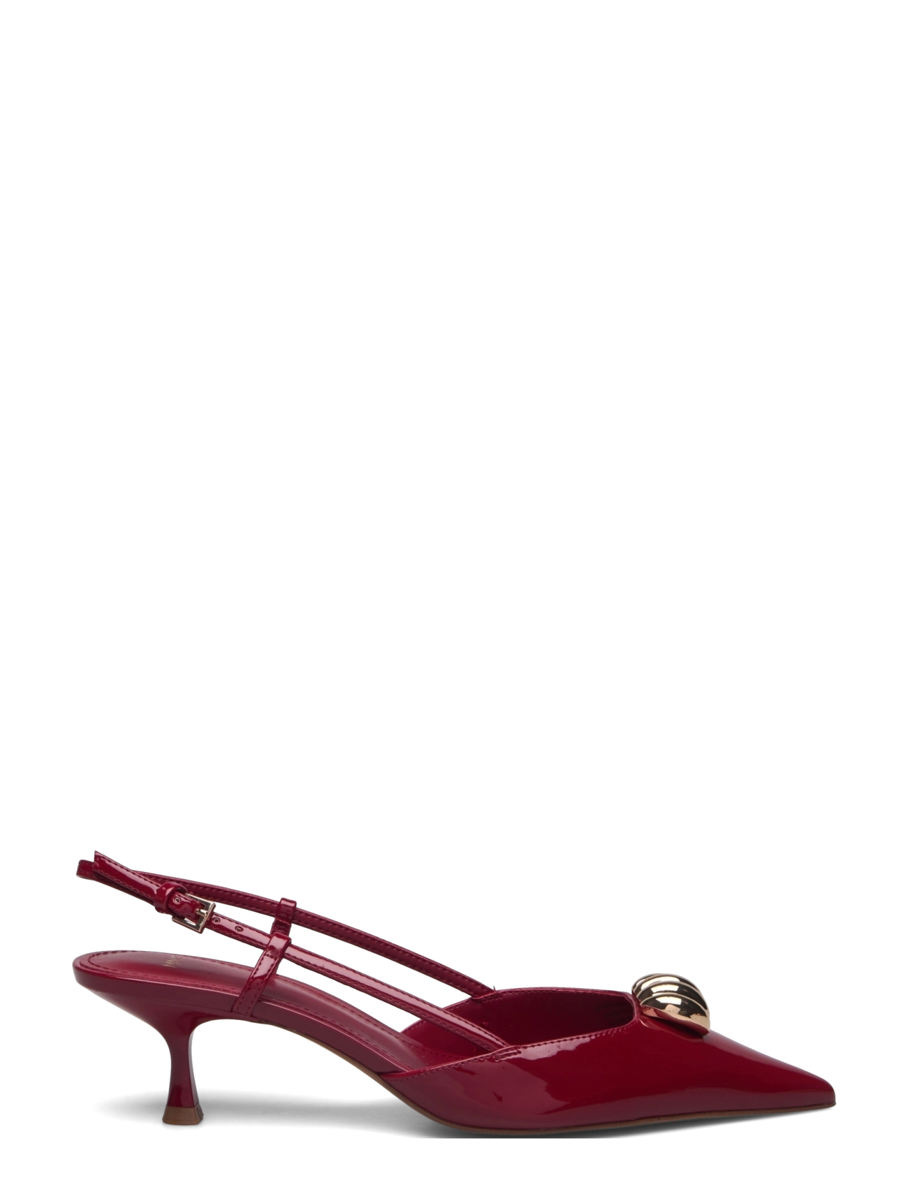 Mango - High-heeled shoes with metallic detail - red - 2