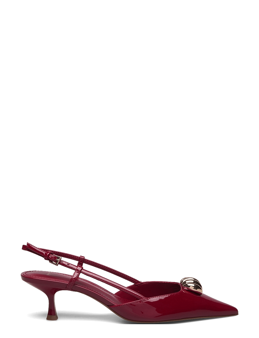 Mango - High-heeled shoes with metallic detail - højhælede sko - red - 2