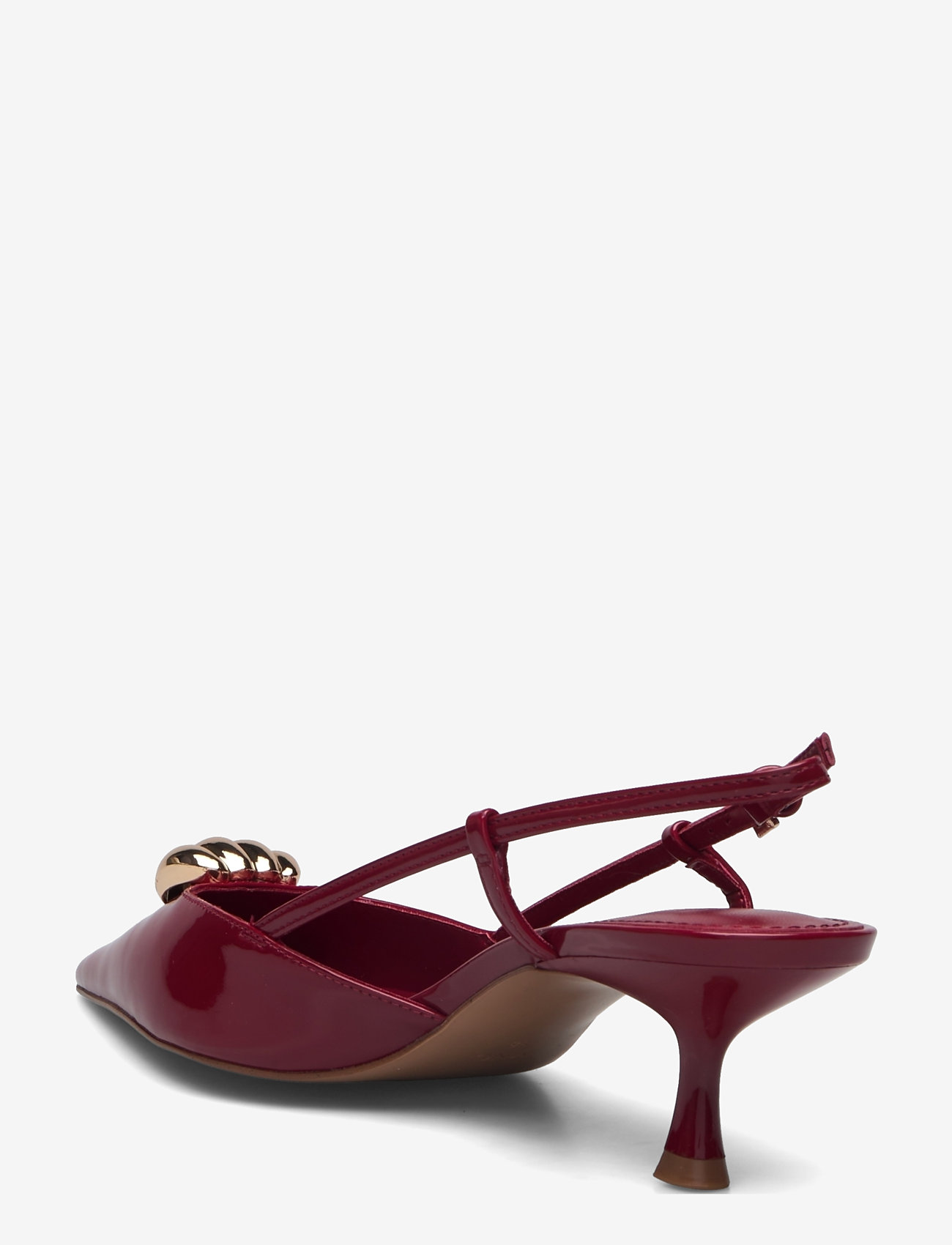 Mango - High-heeled shoes with metallic detail - damen - red - 2