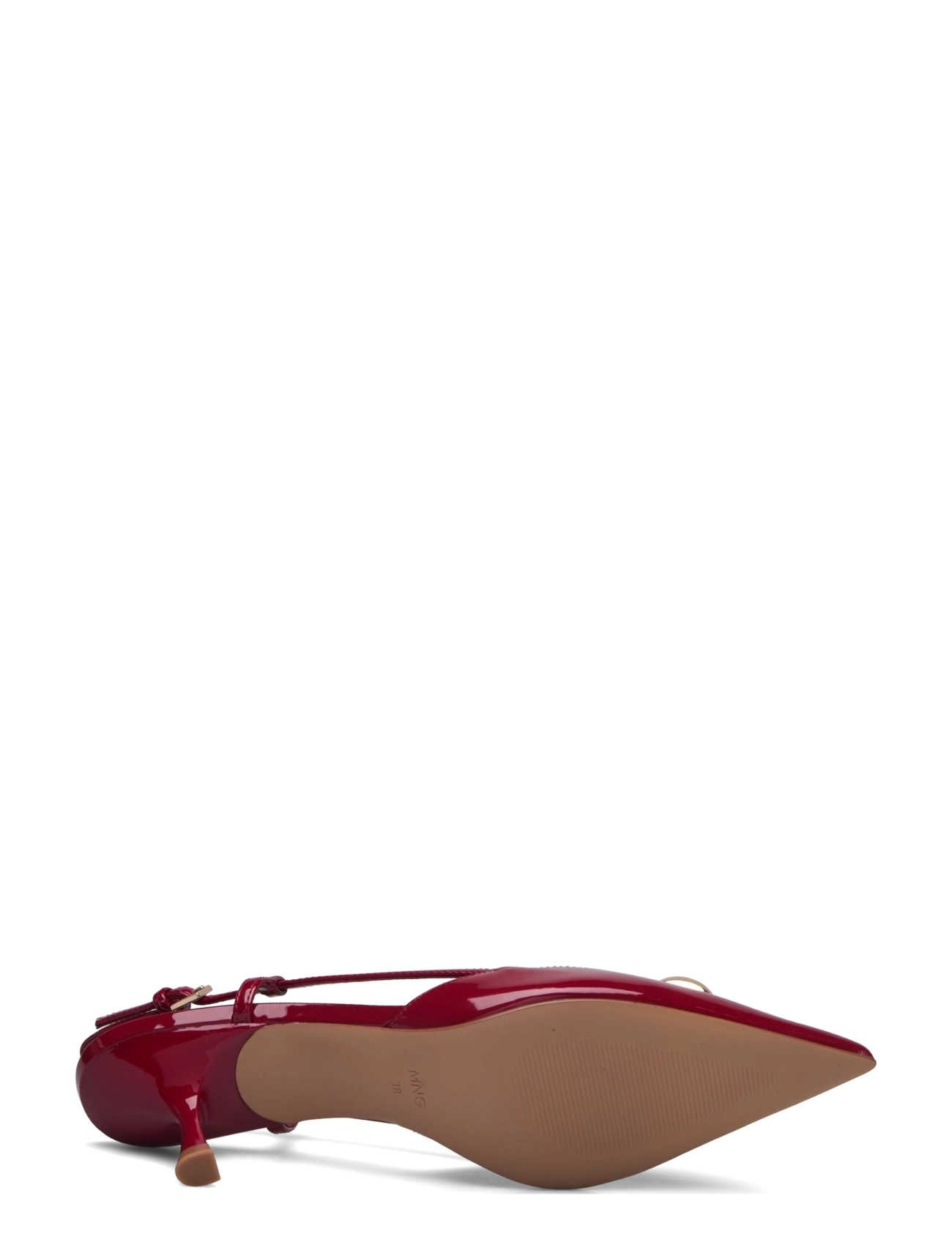 Mango - High-heeled shoes with metallic detail - red - 5