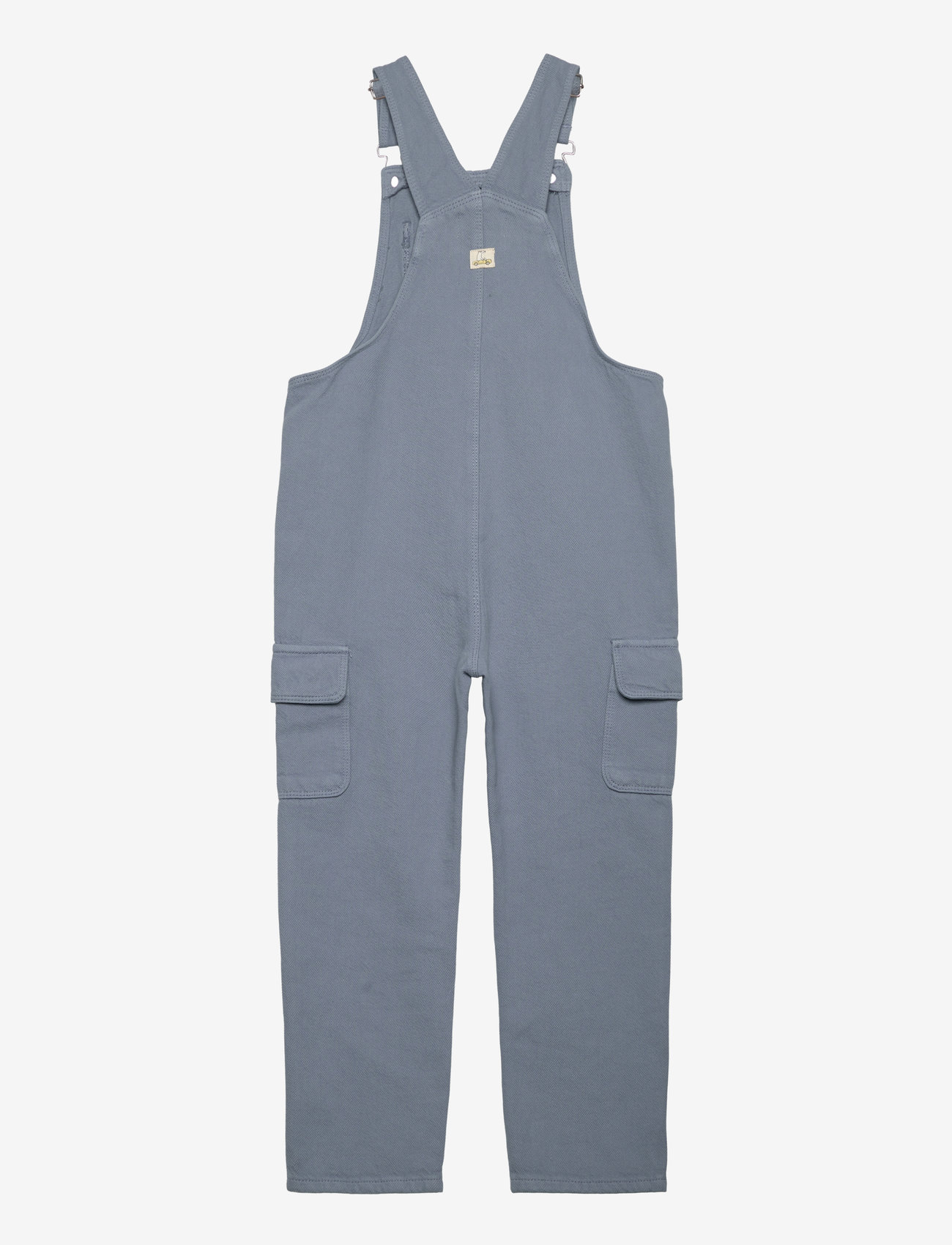 Mango - Long denim overalls with pocket - overalls - medium blue - 1