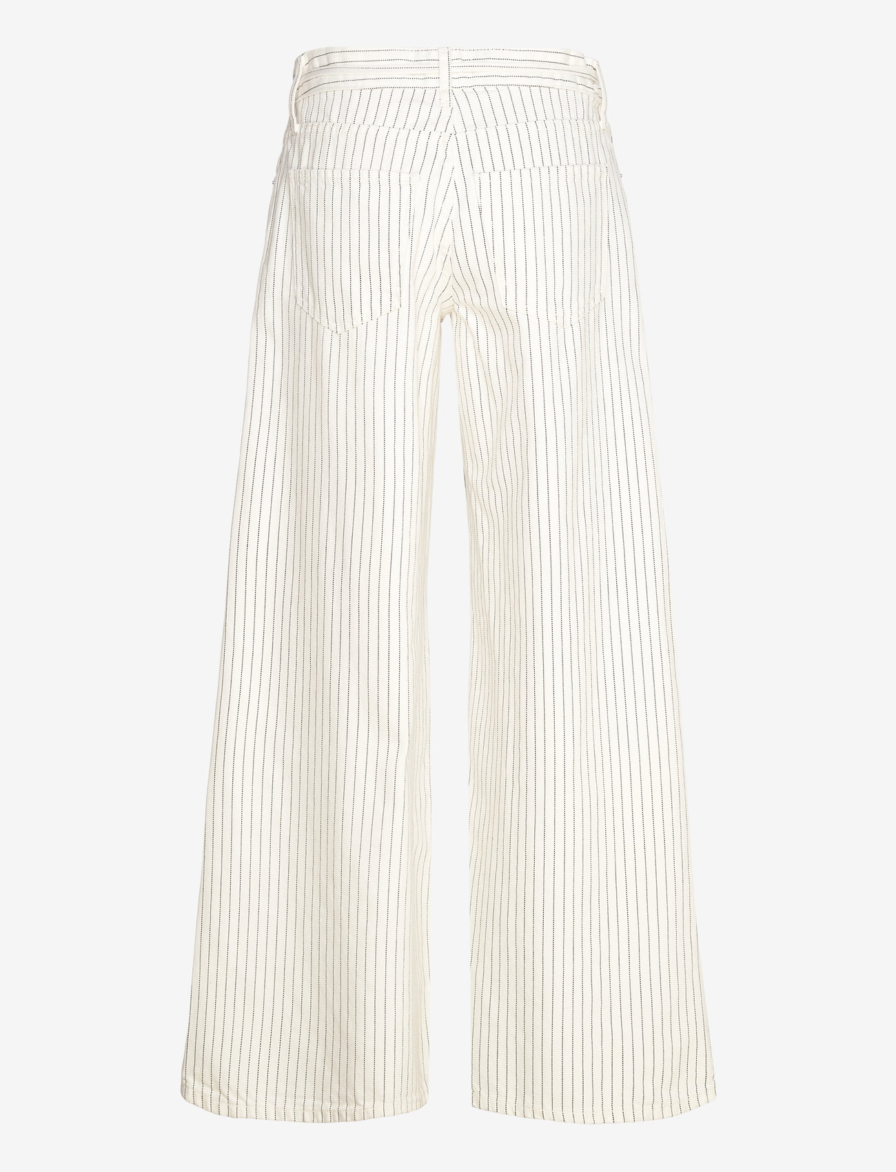 Mango - Wide leg jeans with stripes and belt - hosen mit weitem bein - natural white - 2