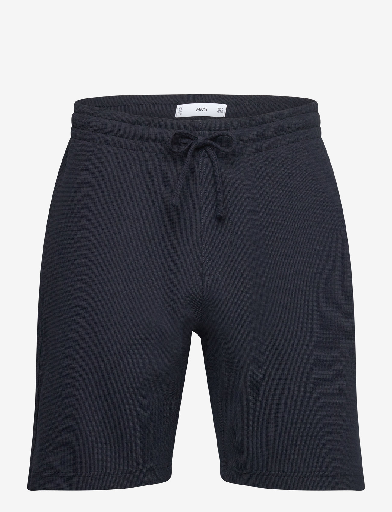Mango - Structured knitted shorts - sweatshorts - navy - 0