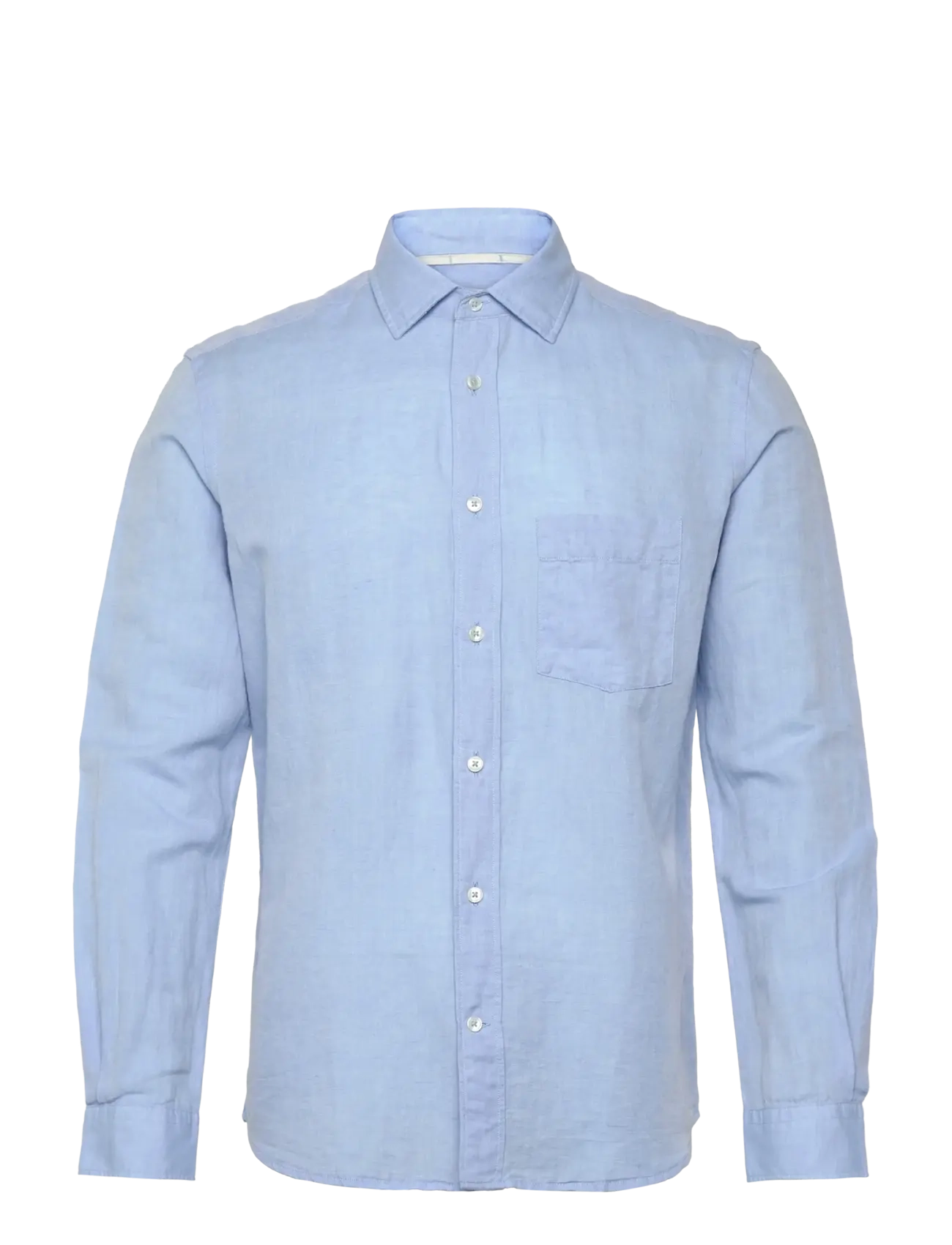 Mango Pocket linen shirt - Riided - LT-PASTEL BLUE / blue