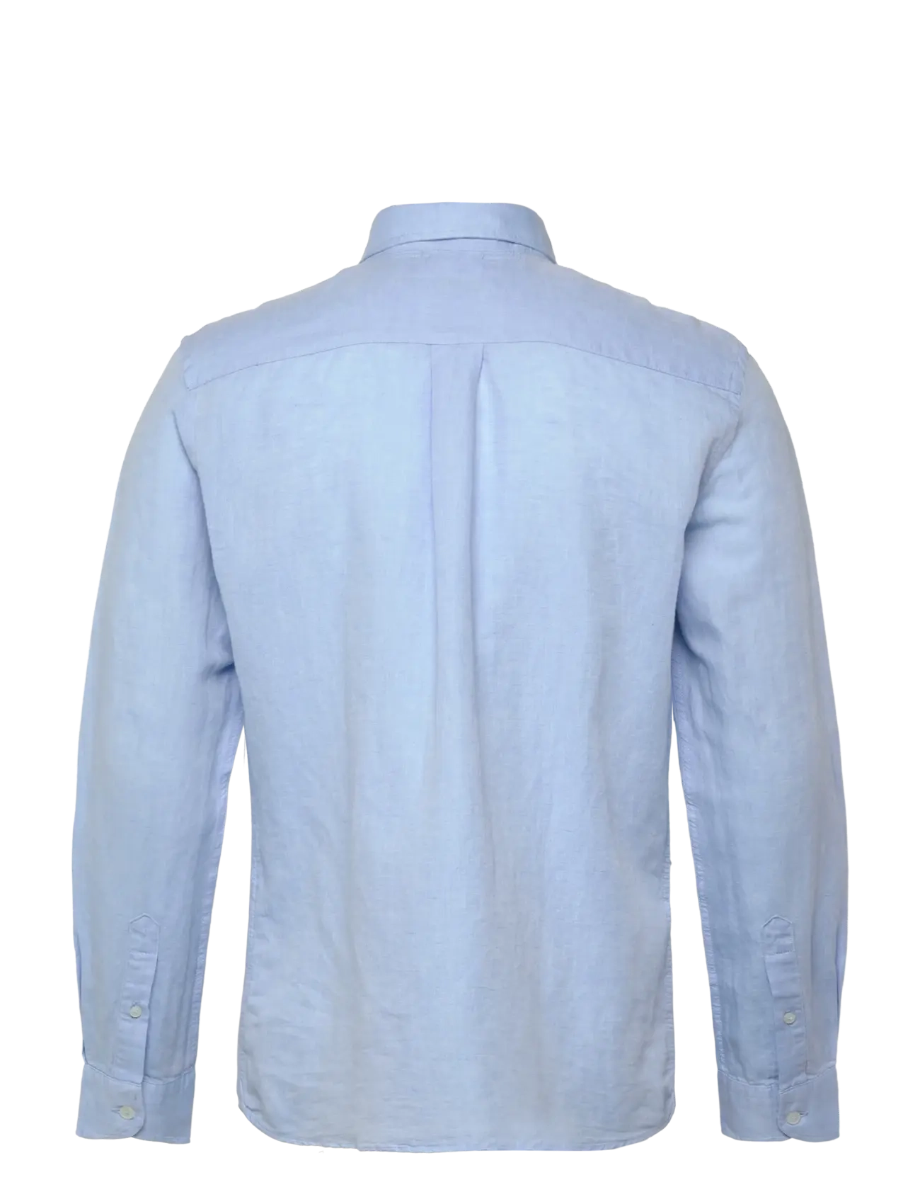 Mango - Pocket linen shirt - lt-pastel blue - 1