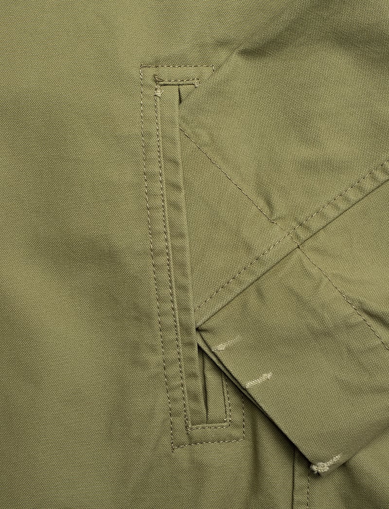 Mango - Cotton jacket with contrasting collar - herbstjacken - beige - khaki - 4