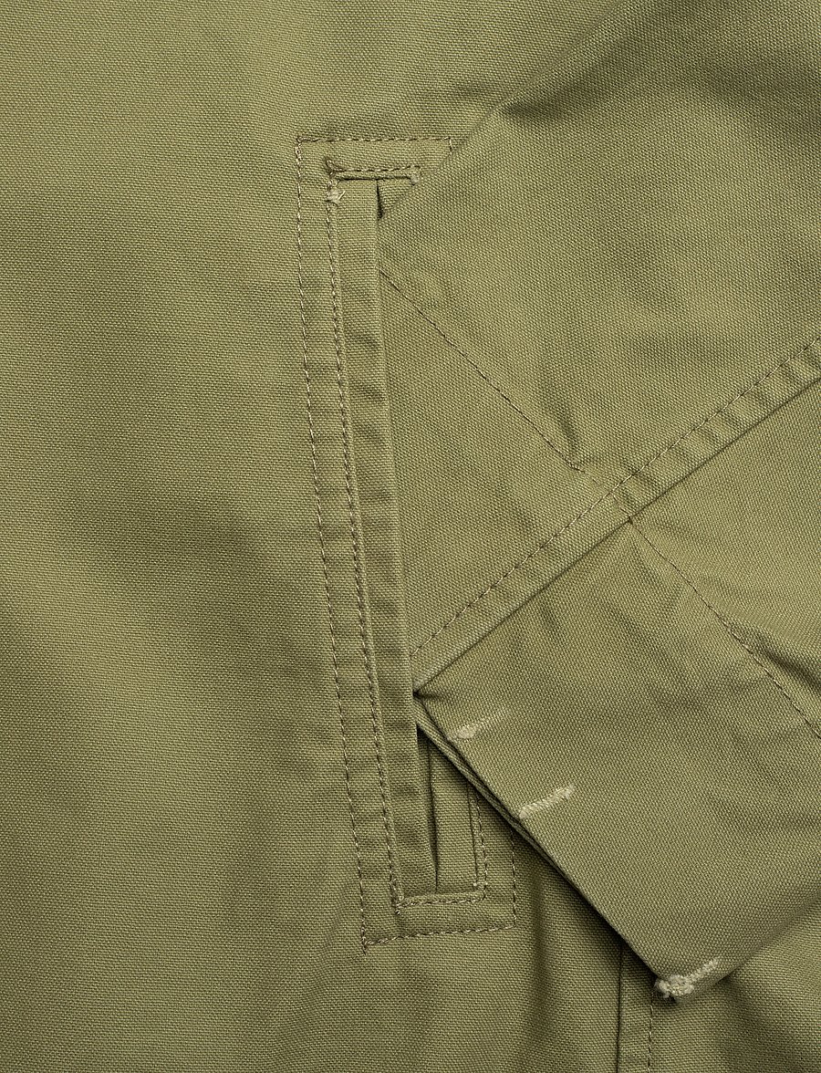 Mango - Cotton jacket with contrasting collar - overshirts - beige - khaki - 4