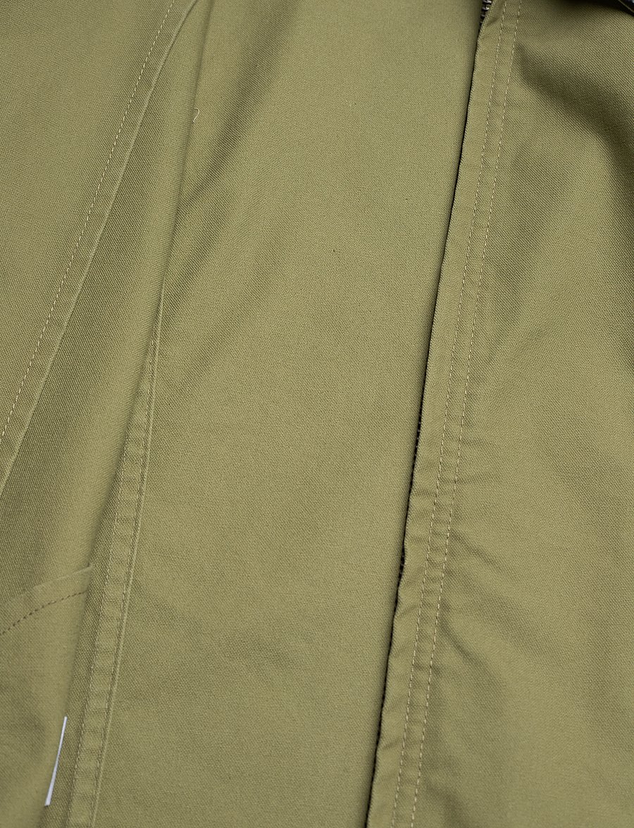 Mango - Cotton jacket with contrasting collar - overshirts - beige - khaki - 5