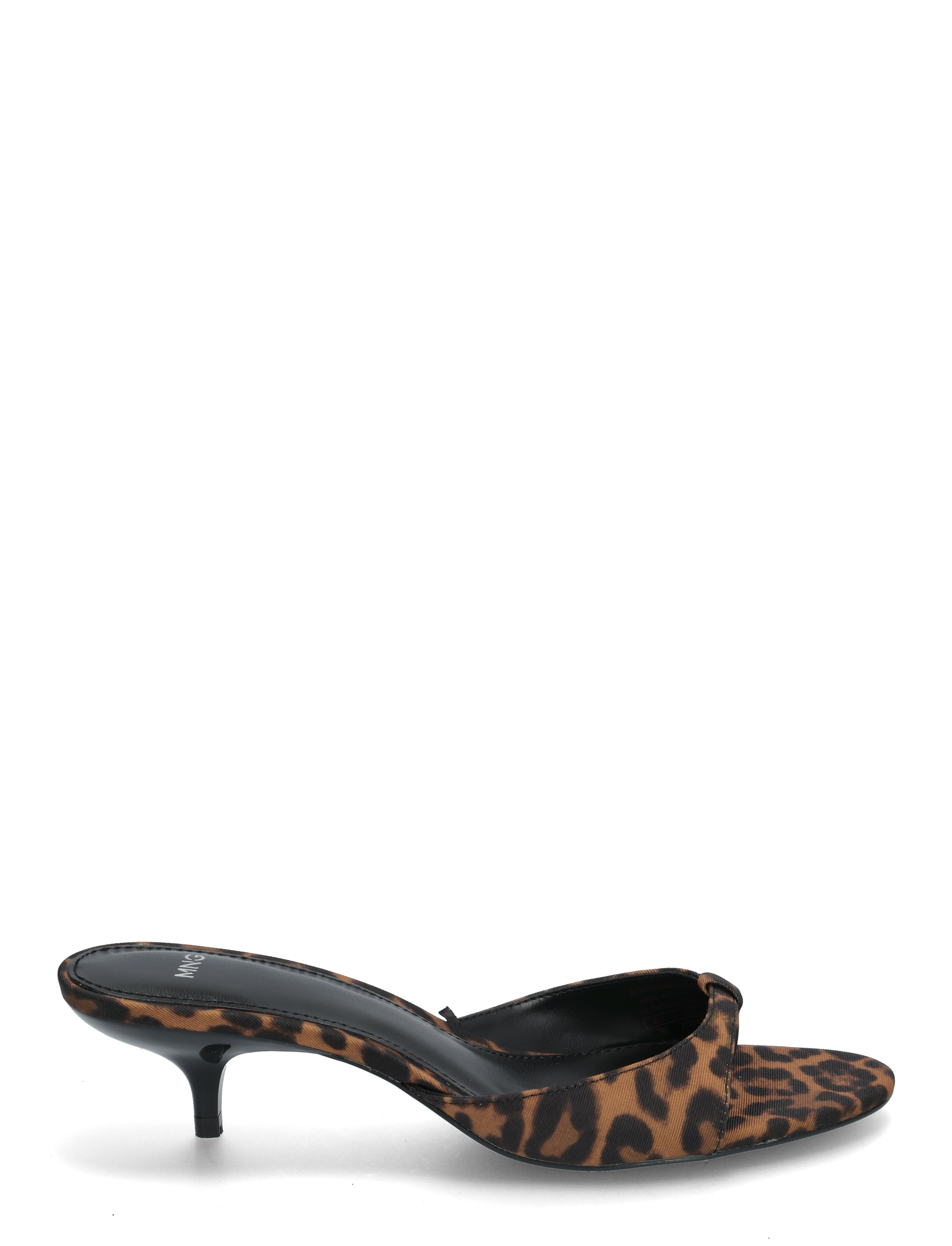 Mango - Animal-print kitten heel sandal - brown - 2
