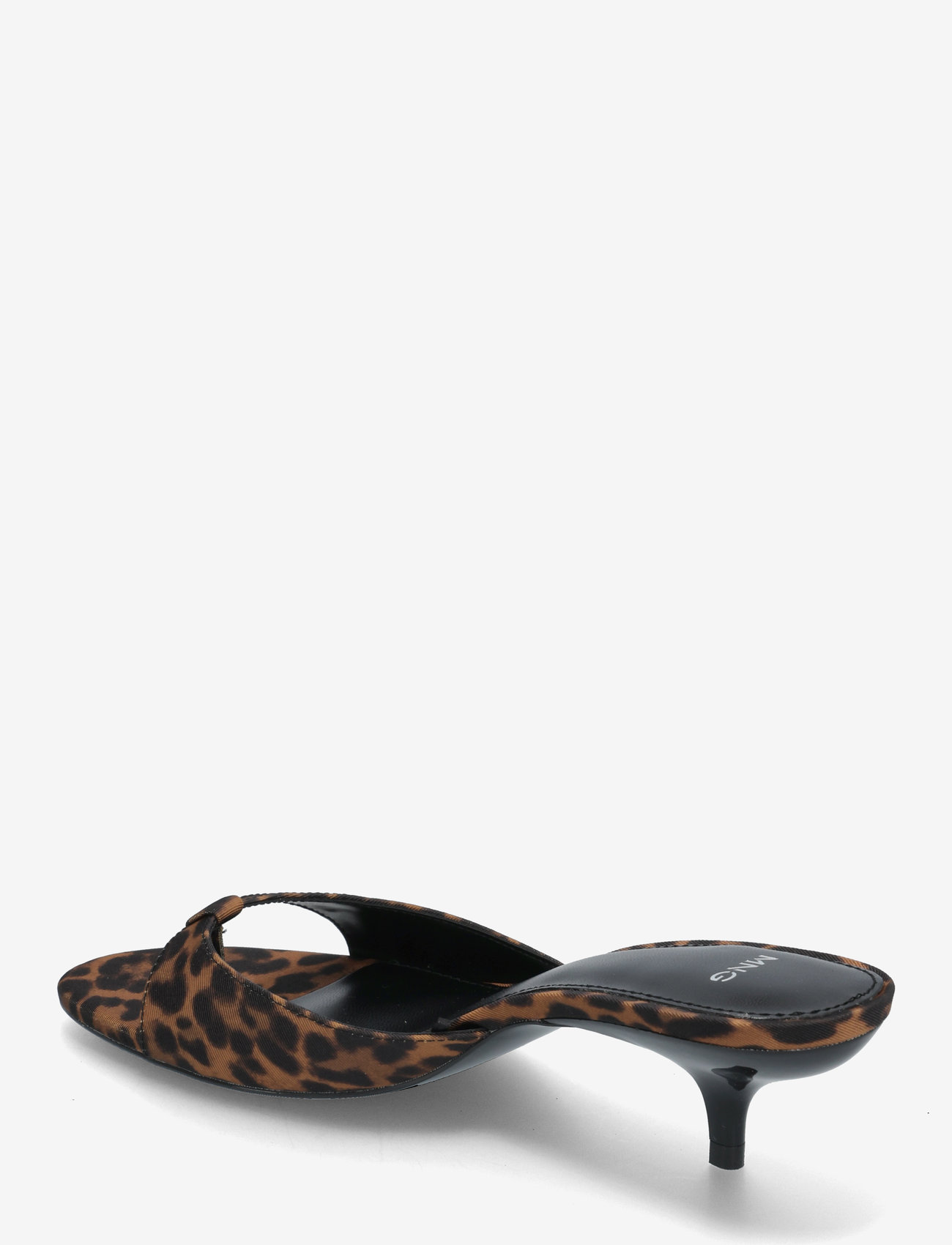Mango - Animal-print kitten heel sandal - sandaletten - brown - 2