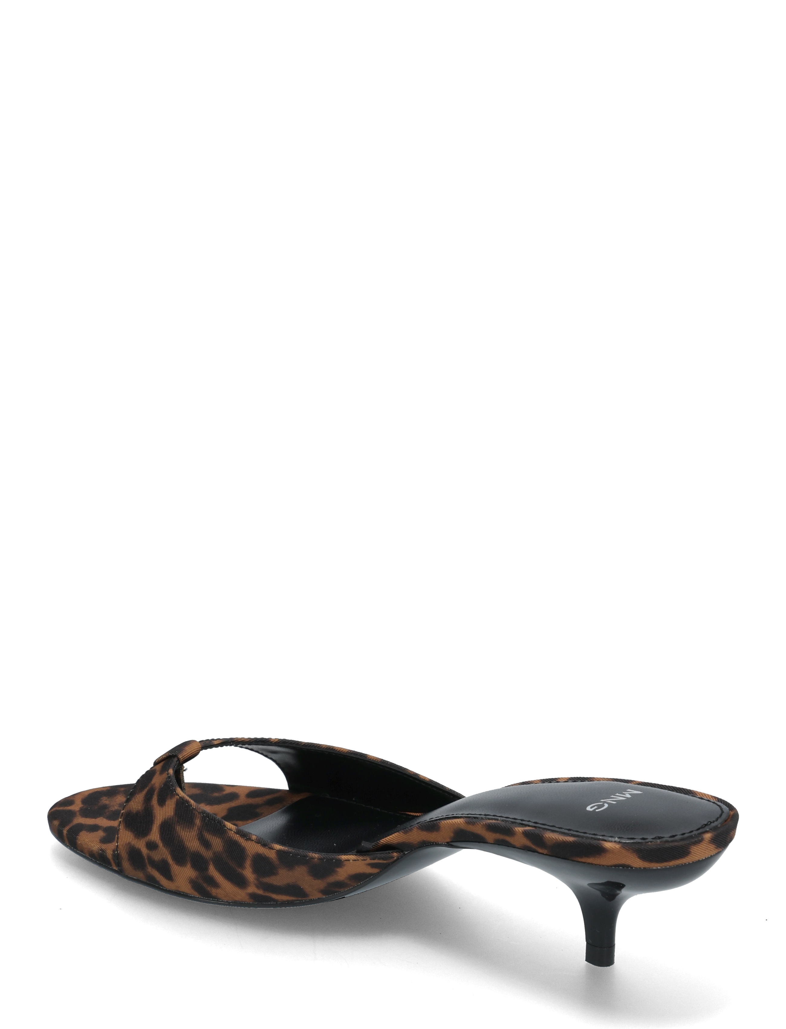 Mango - Animal-print kitten heel sandal - brown - 3