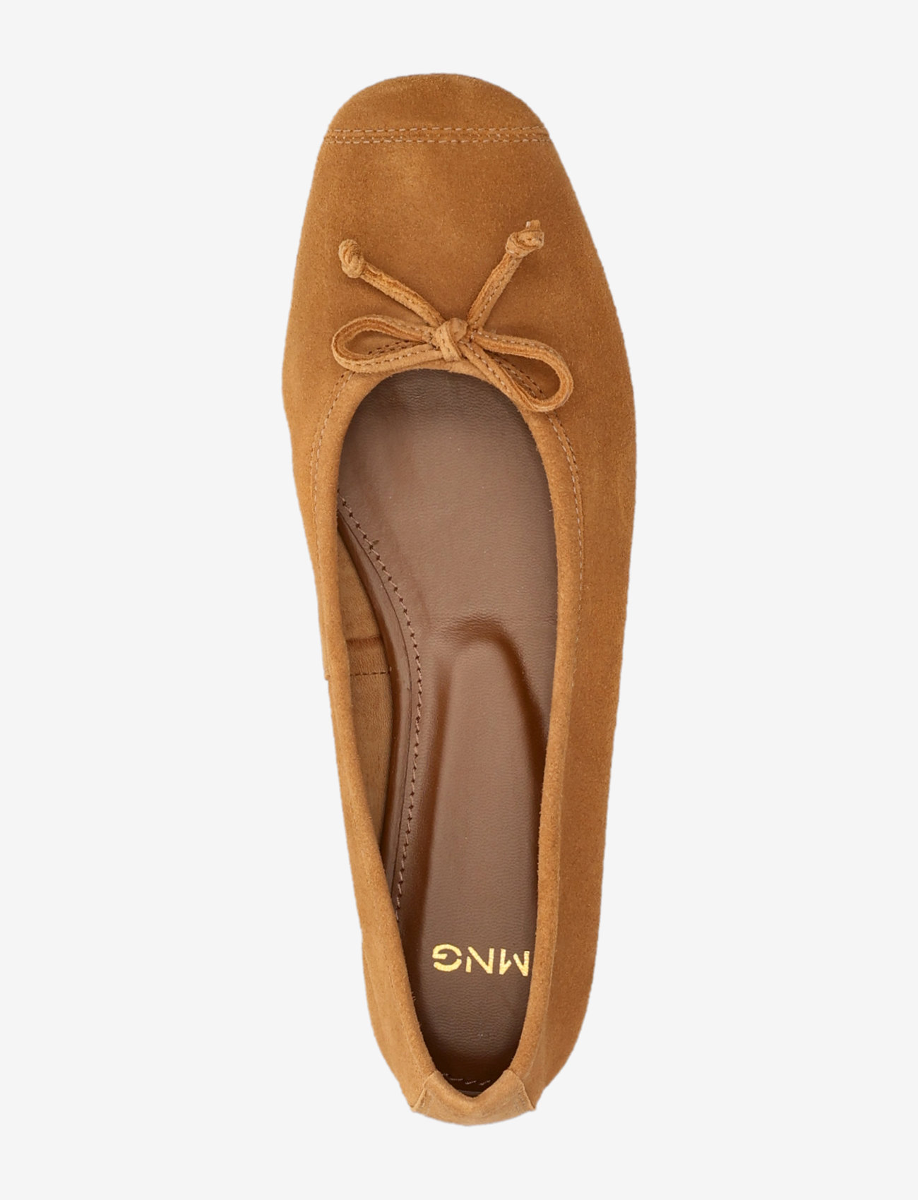 Mango - Bow suede ballerina - ballerinas - medium brown - 3