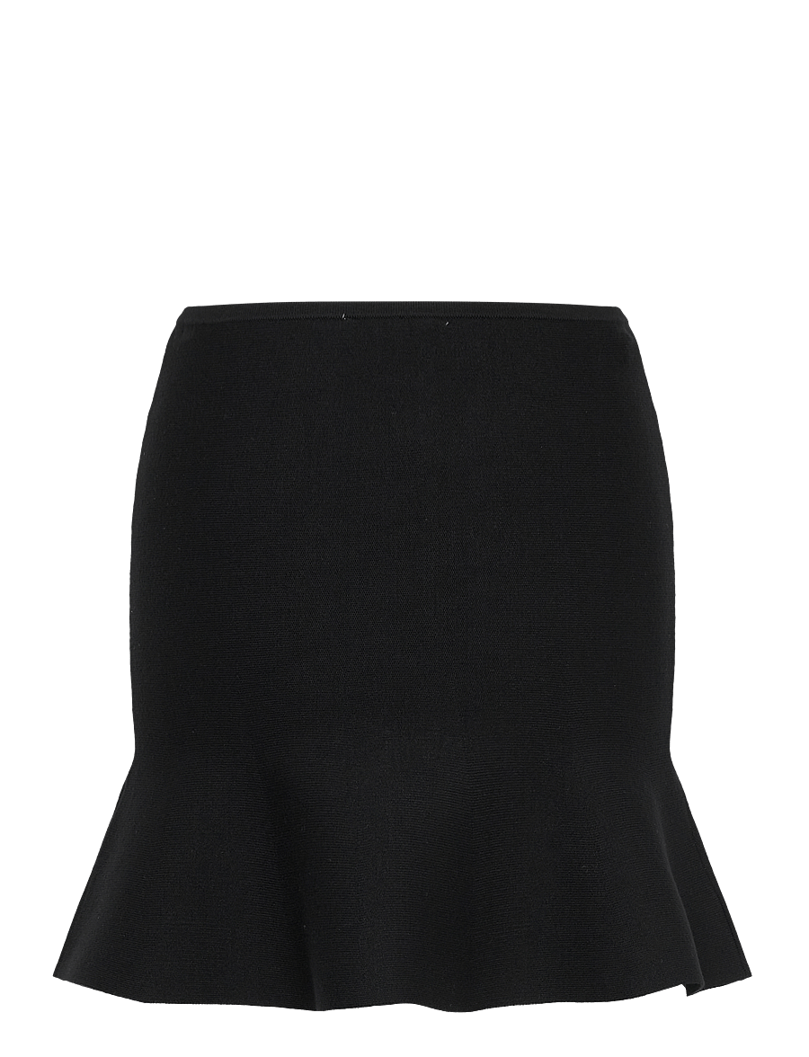 Mango - Fine-knit peplum top - korte nederdele - black - 2