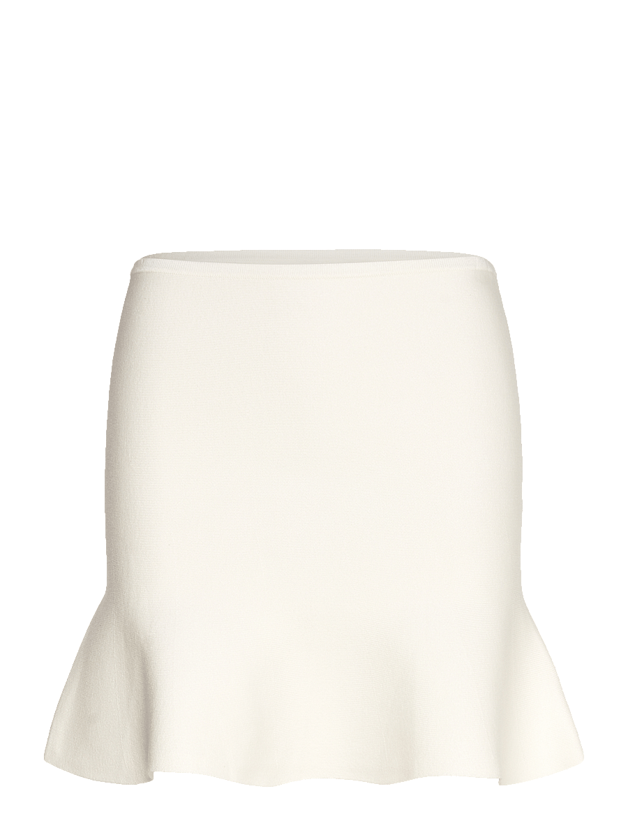 Mango - Fine-knit peplum top - korte nederdele - light beige - 1