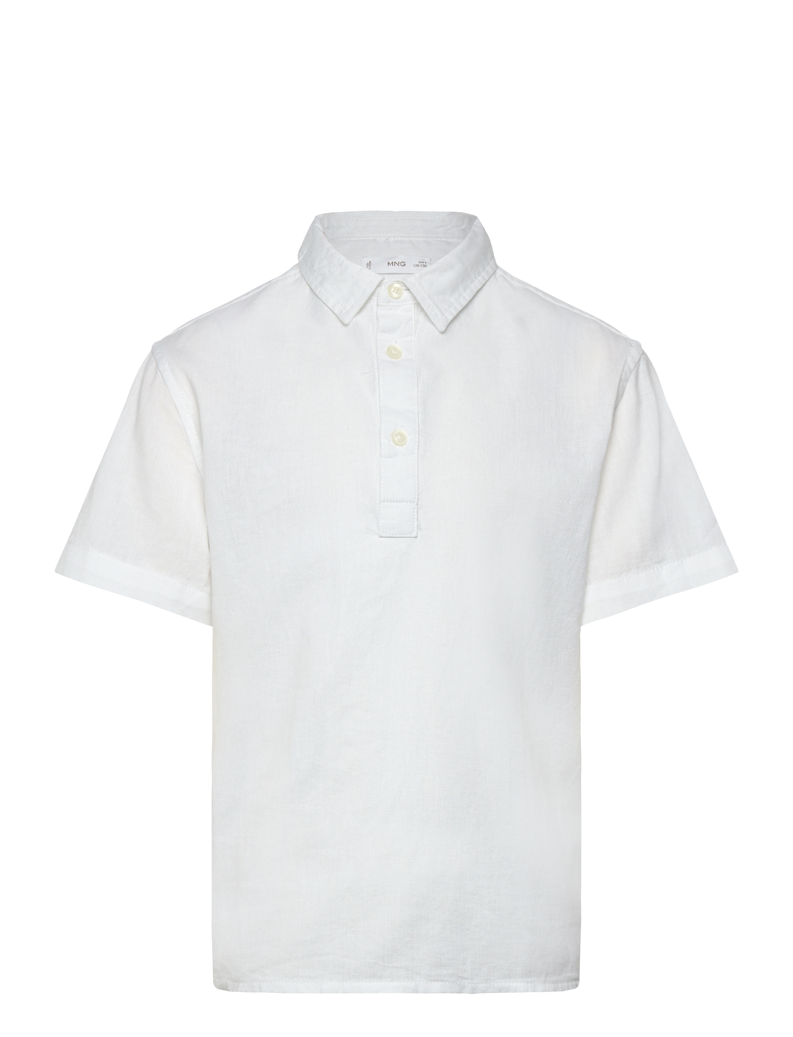 Mango Shirt .-- Peter, Børn, Polo Shirt, Hvid, Str: 116