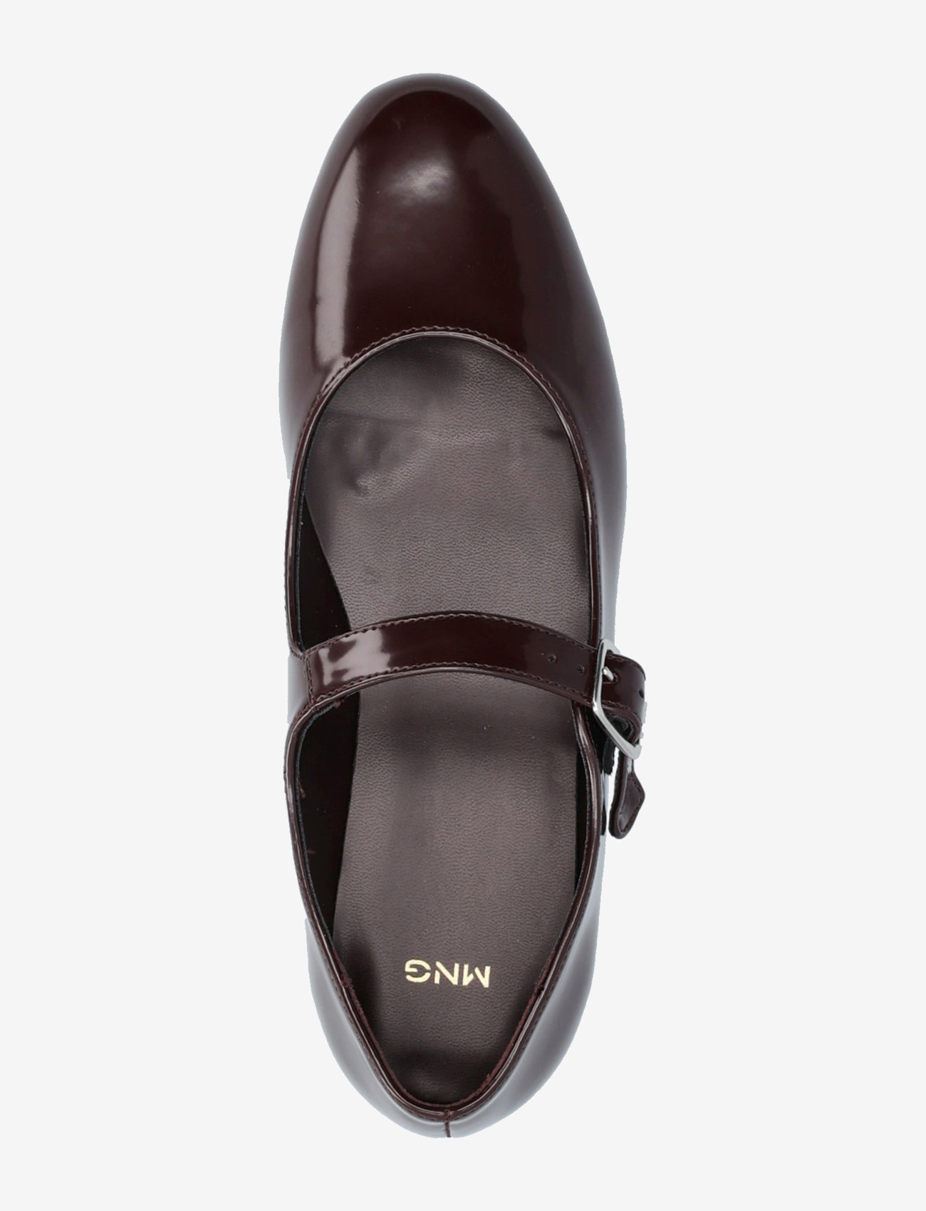 Mango - Patent leather-effect ballet flats - besondere anlässe - dark red - 3