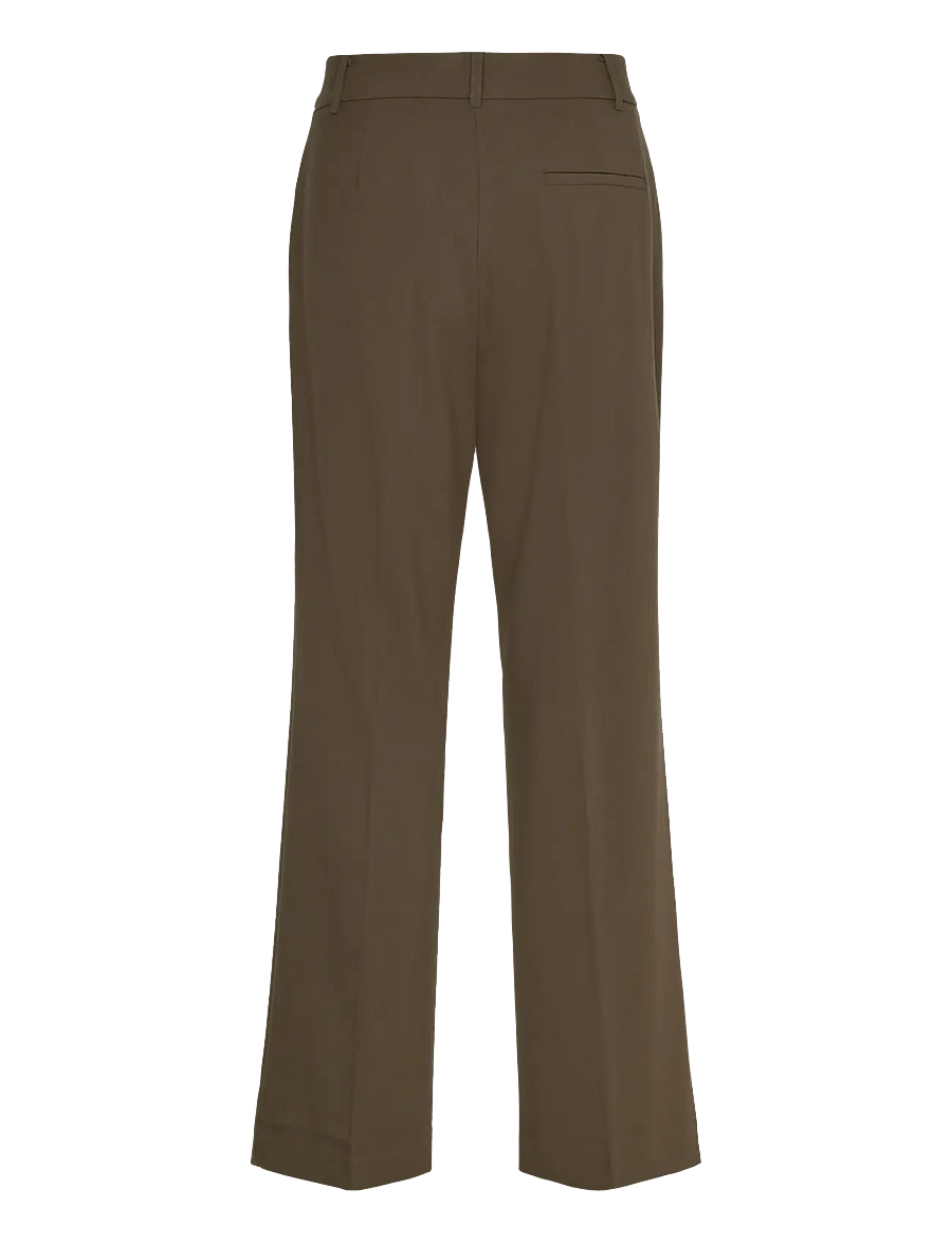 Mango - Straight mid-rise trousers - raka byxor - beige - khaki - 2