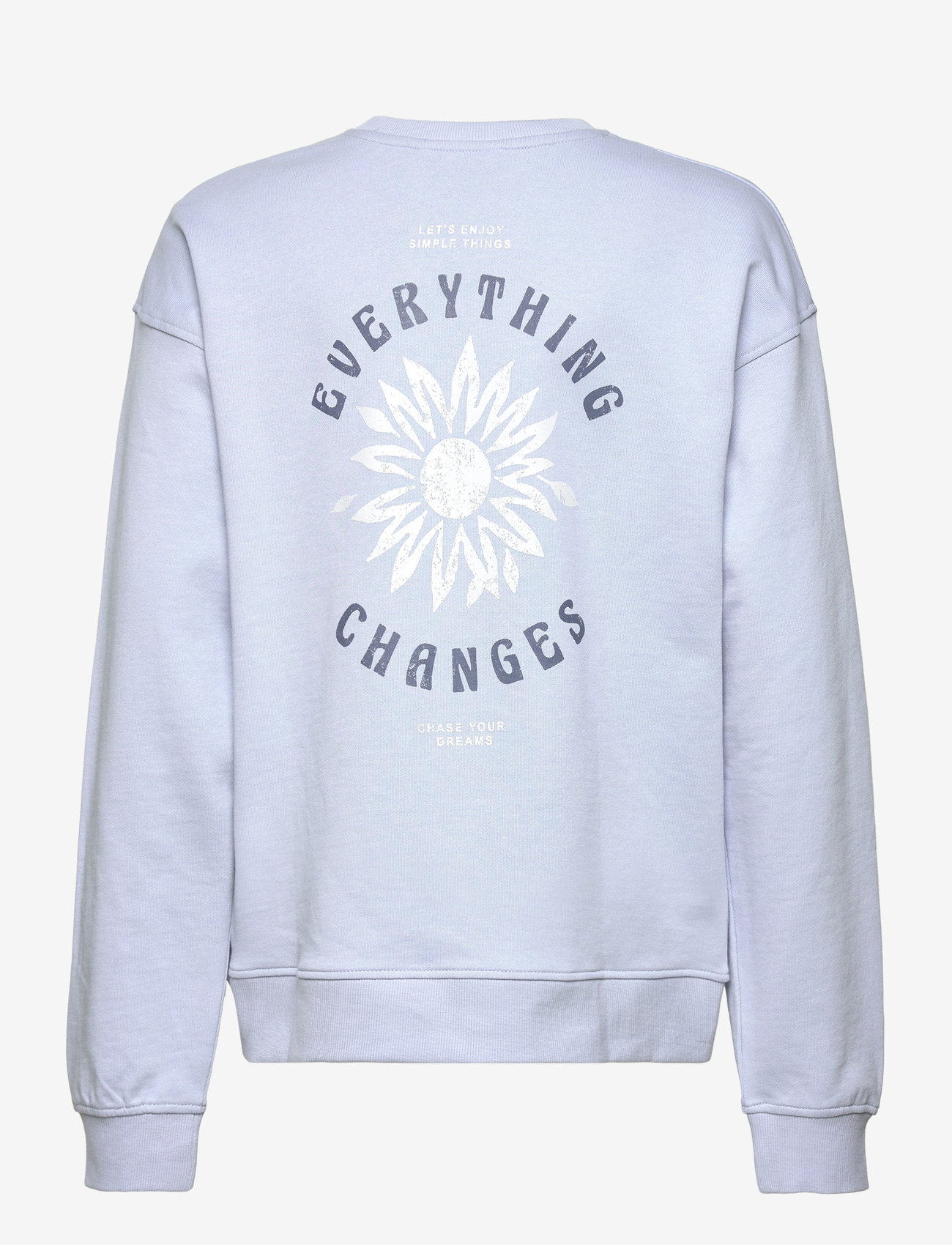 Mango - Printed message sweatshirt - lt-pastel blue - 1