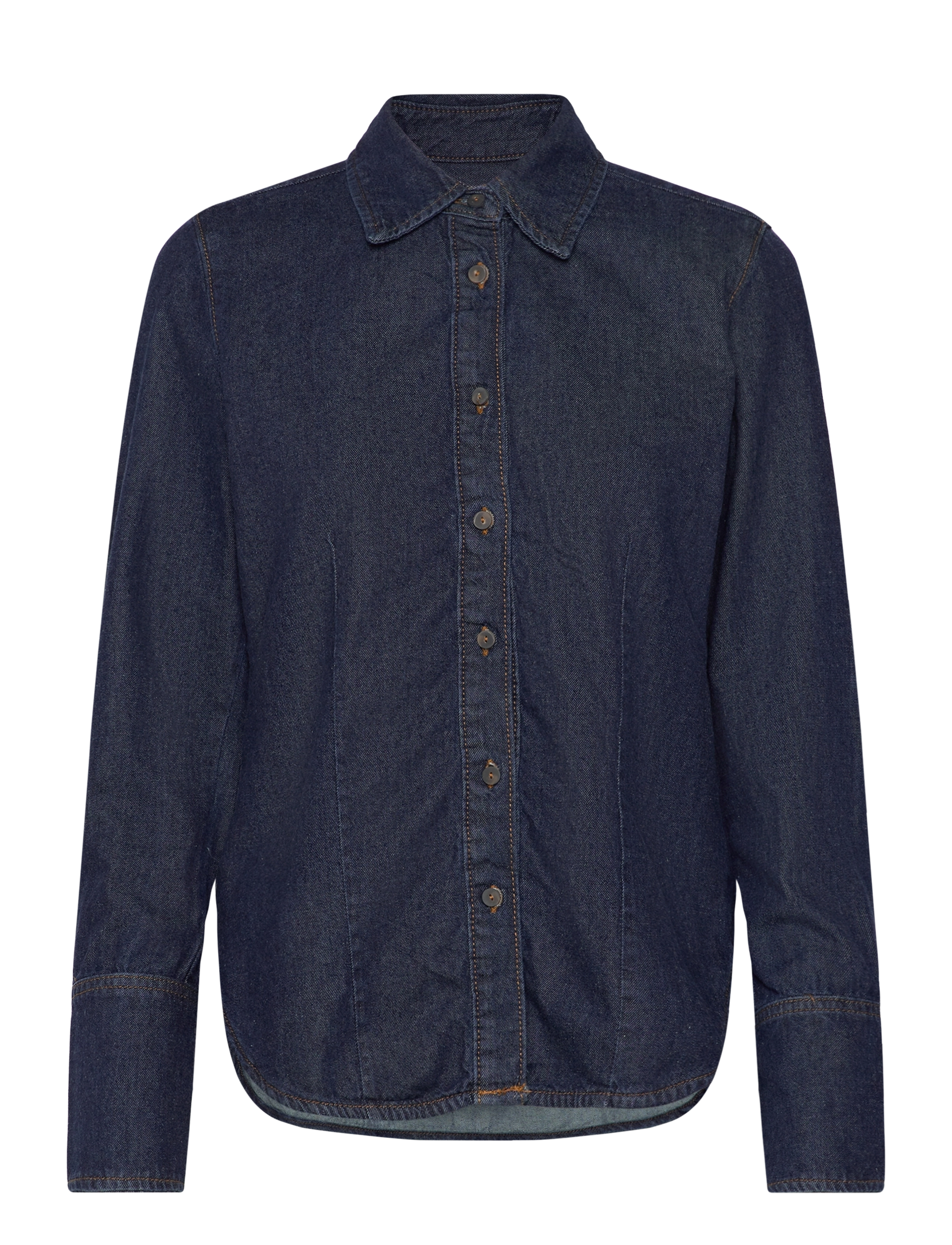 MANGO Rinse-Wash Denim Shirt Navy - XS - Damen