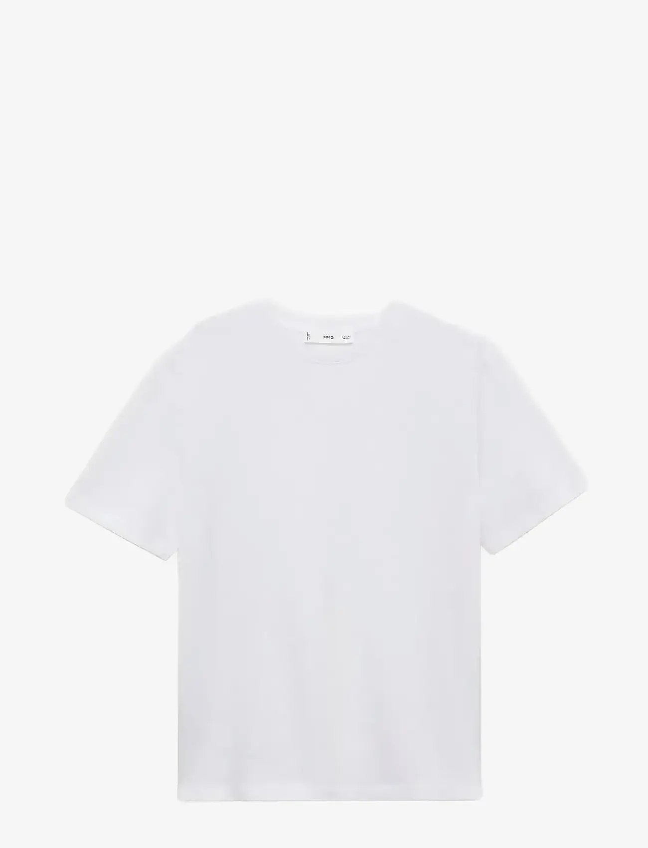 Mango - Short-sleeved cotton t-shirt - white - 2