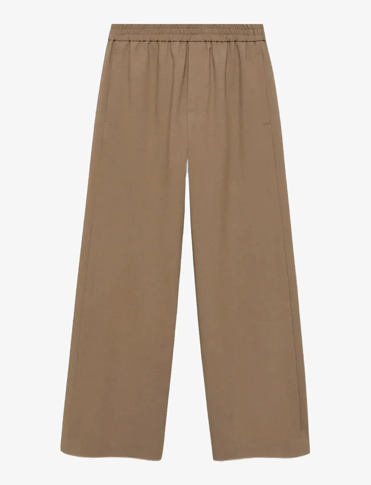 Mango - Wide leg jogger trousers - bukser med brede ben - medium brown - 2