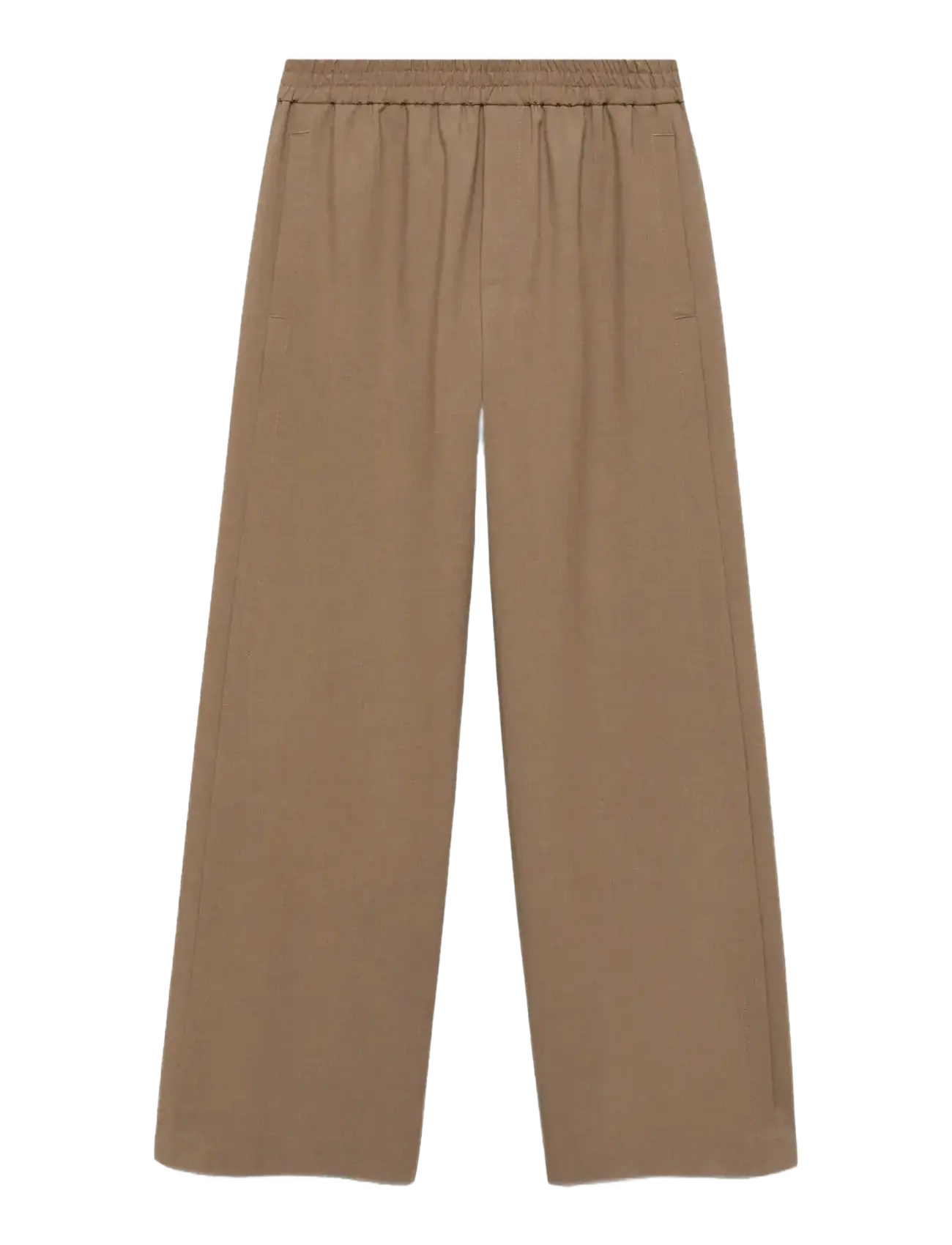 Mango - Wide leg jogger trousers - vida byxor - medium brown - 2