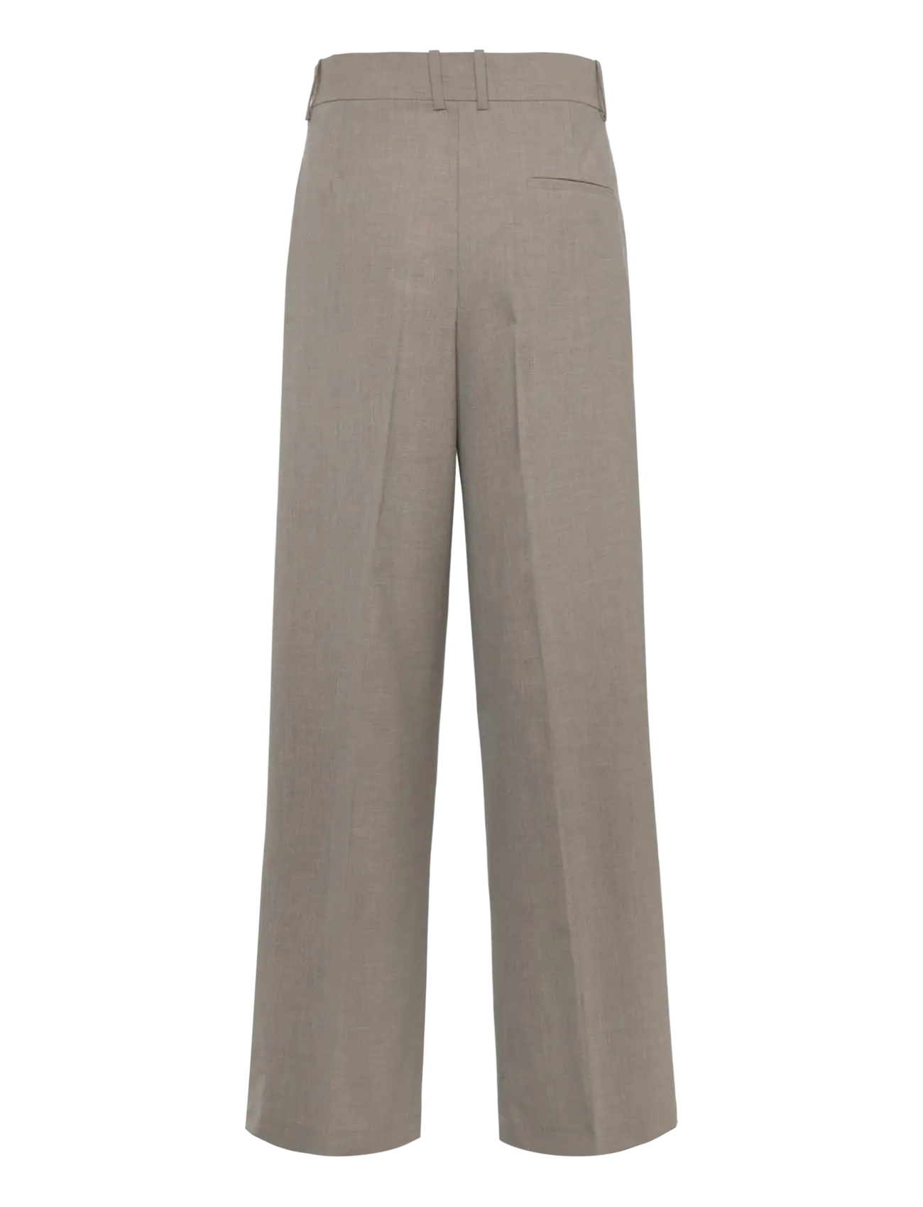 Mango - Wide leg wool-blend suit trousers - kostymbyxor - medium brown - 2