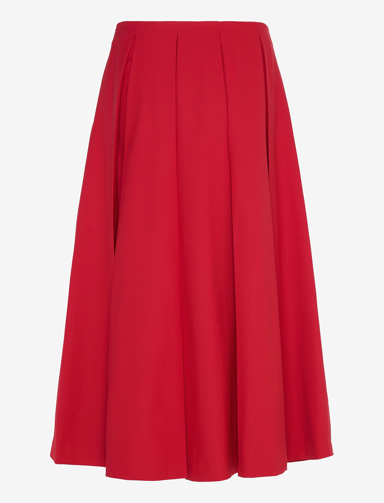Mango - Wool-blend pleated skirt - plisserade kjolar - red - 2