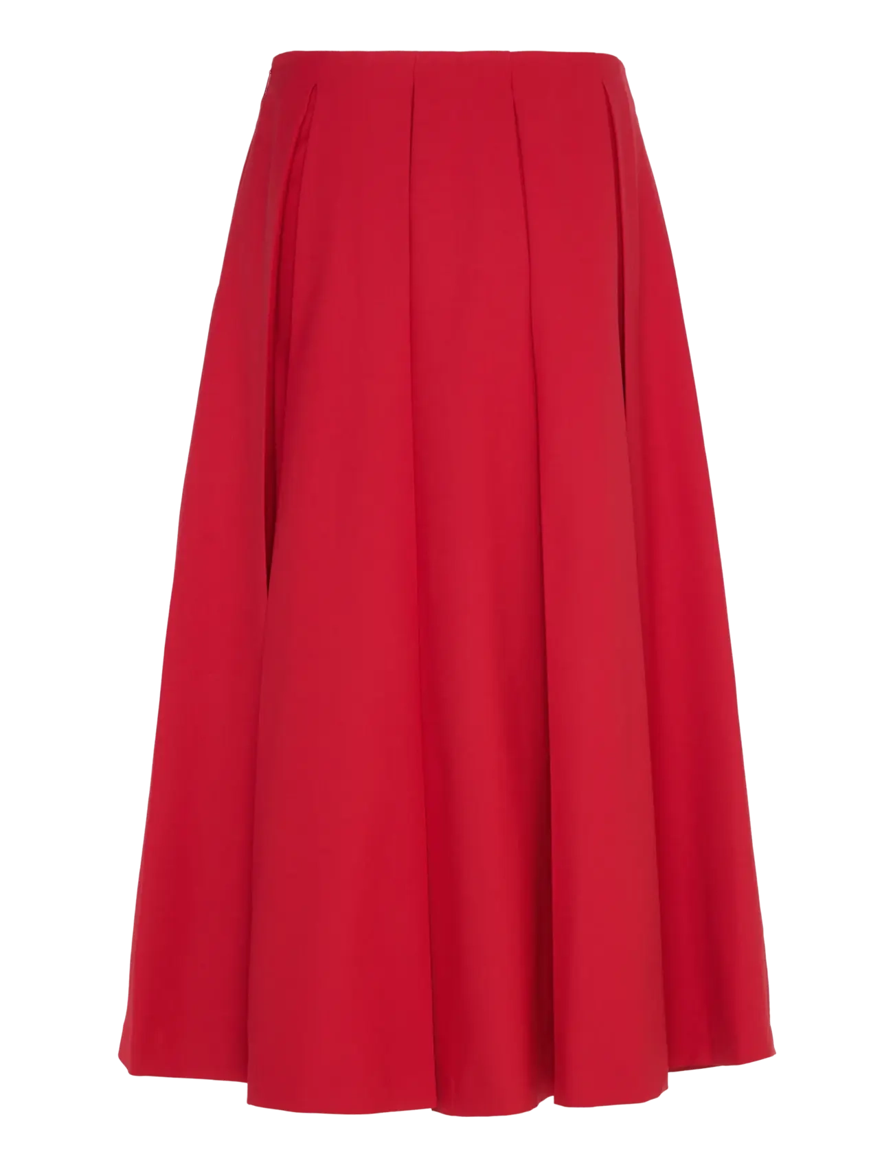 Mango - Wool-blend pleated skirt - red - 2
