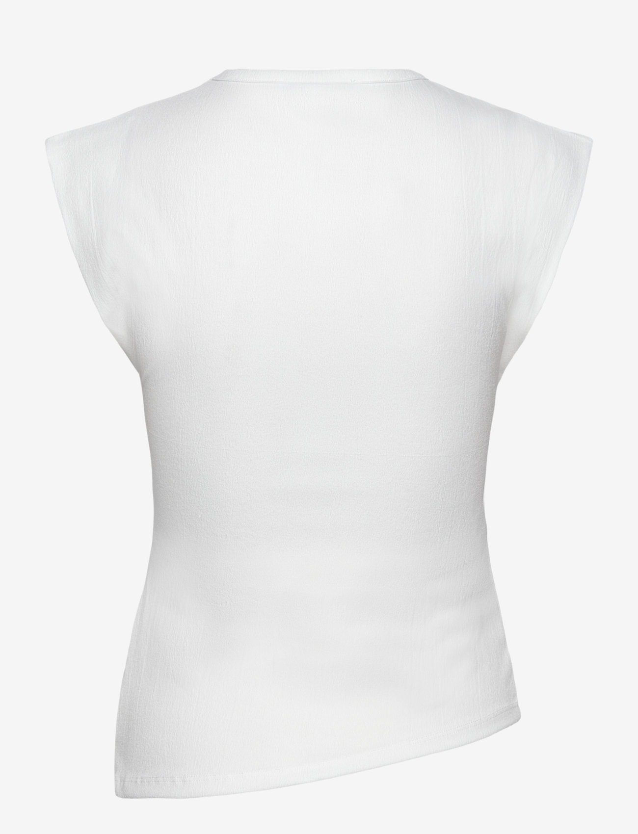 Mango - Draped sleeveless t-shirt - natural white - 2