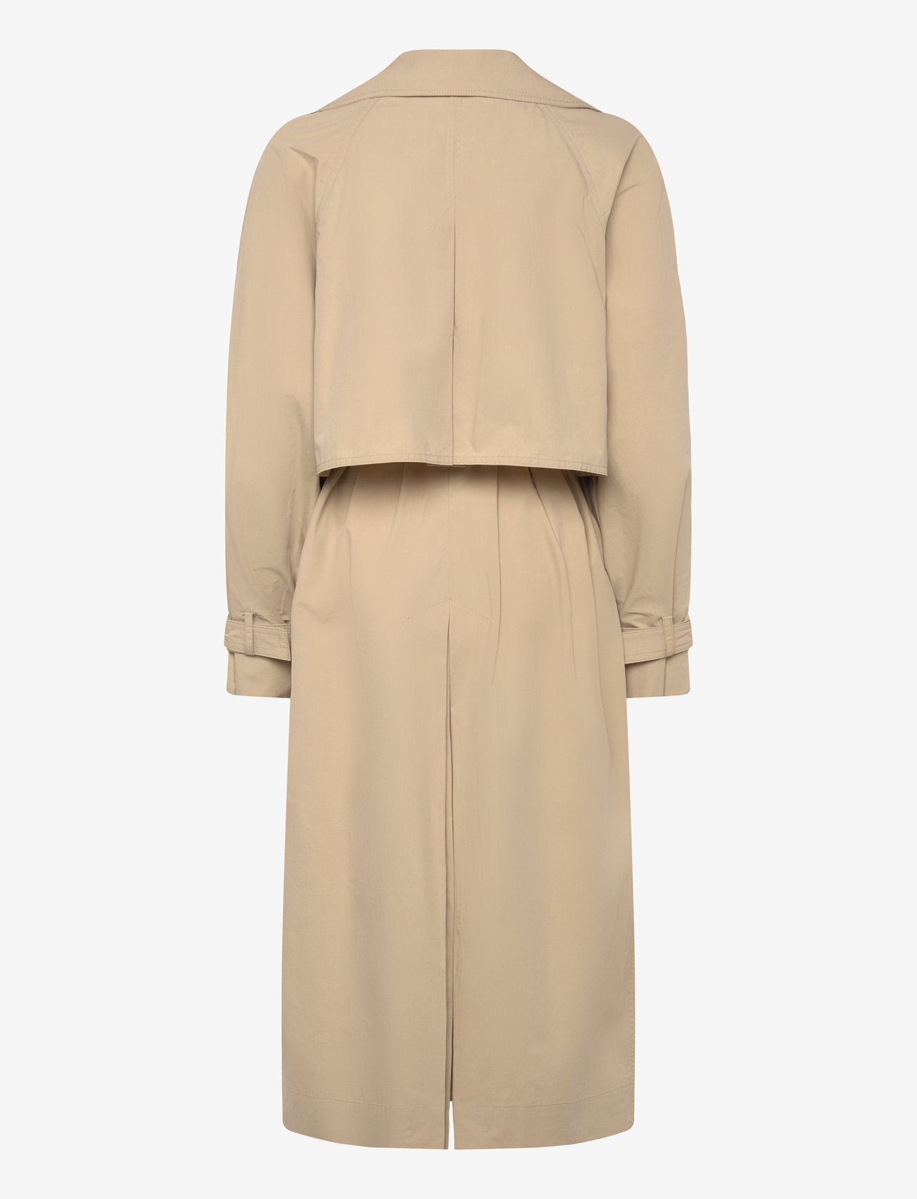 Mango - Cotton trench coat with belt - trenchcoats - light beige - 1