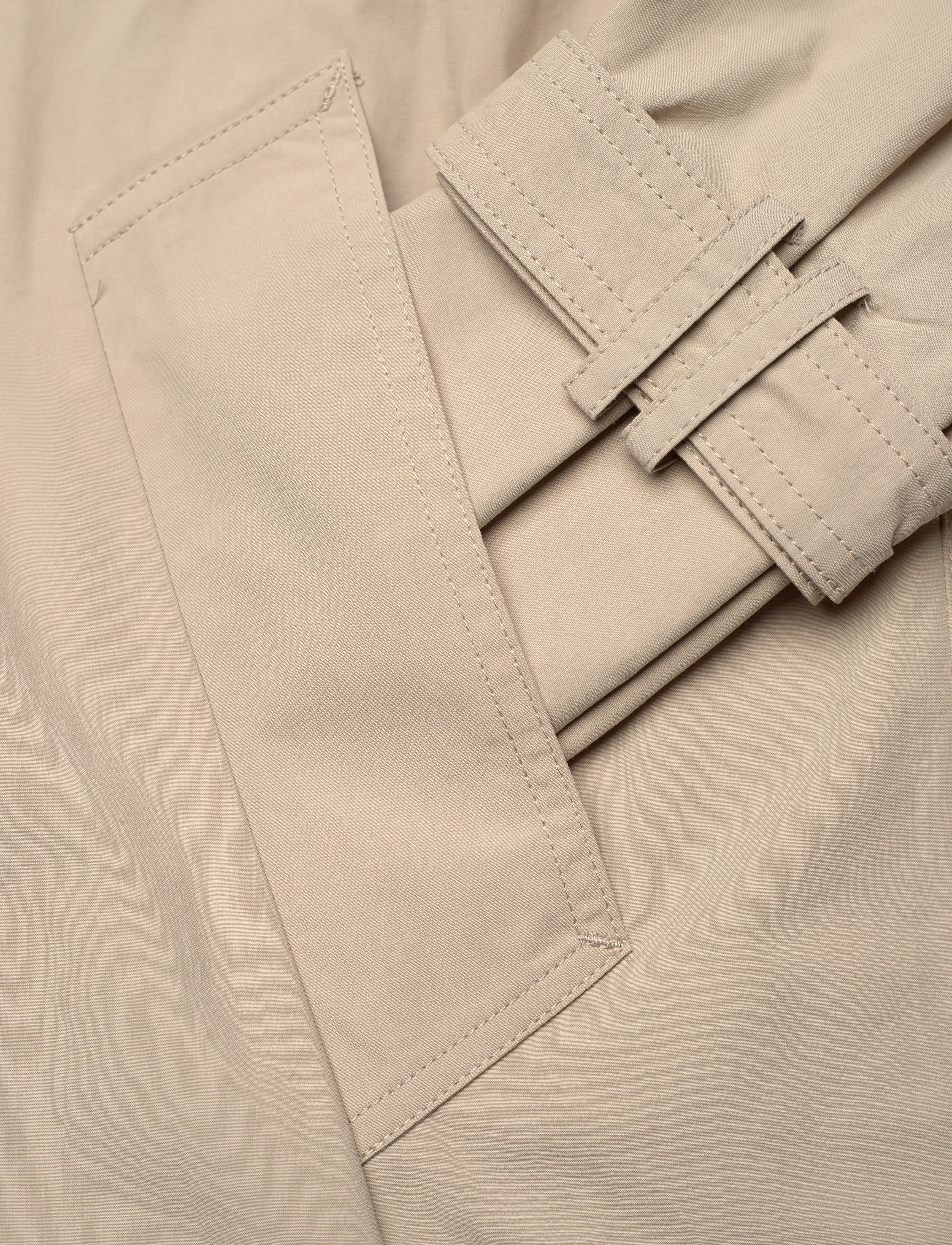 Mango - Cotton trench coat with belt - light beige - 4