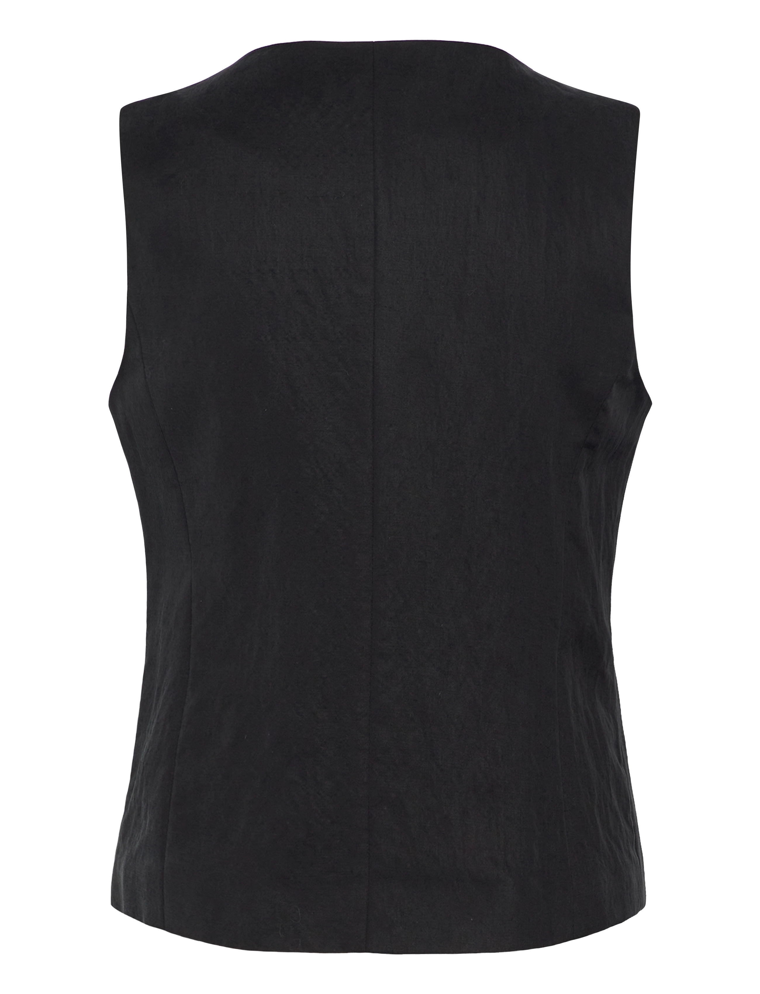 Mango - Straight lyocell suit waistcoat - odzież imprezowa w cenach outletowych - black - 2