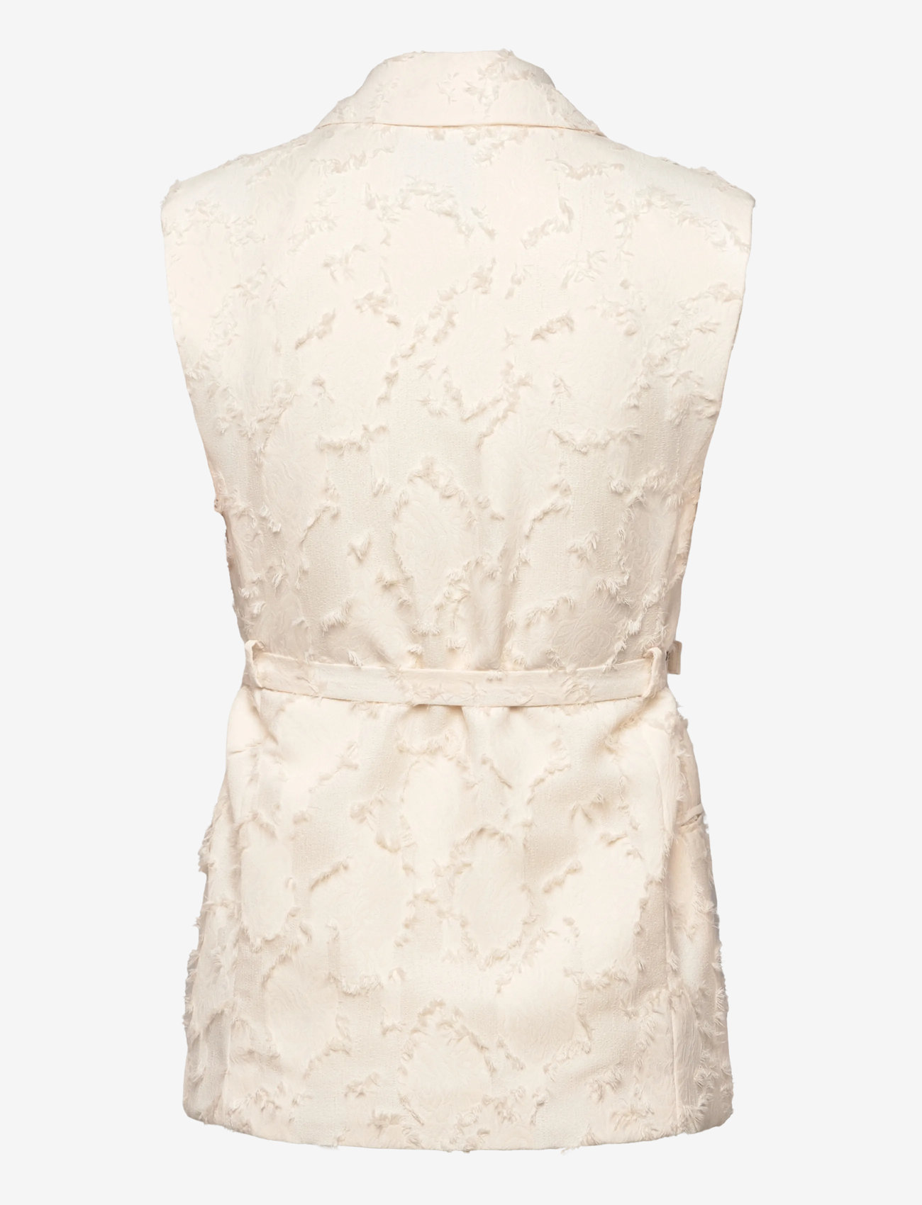 Mango - Textured waistcoat with belt - kavajer med skärp - natural white - 2