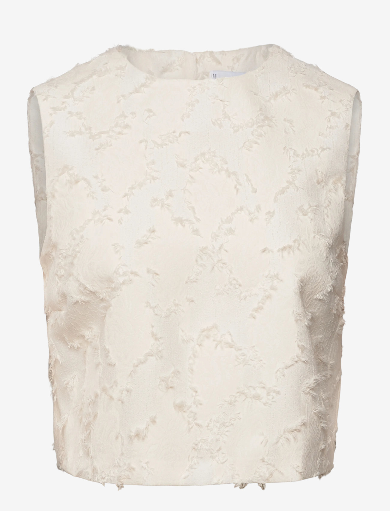 Mango - Textured crop top - natural white - 1