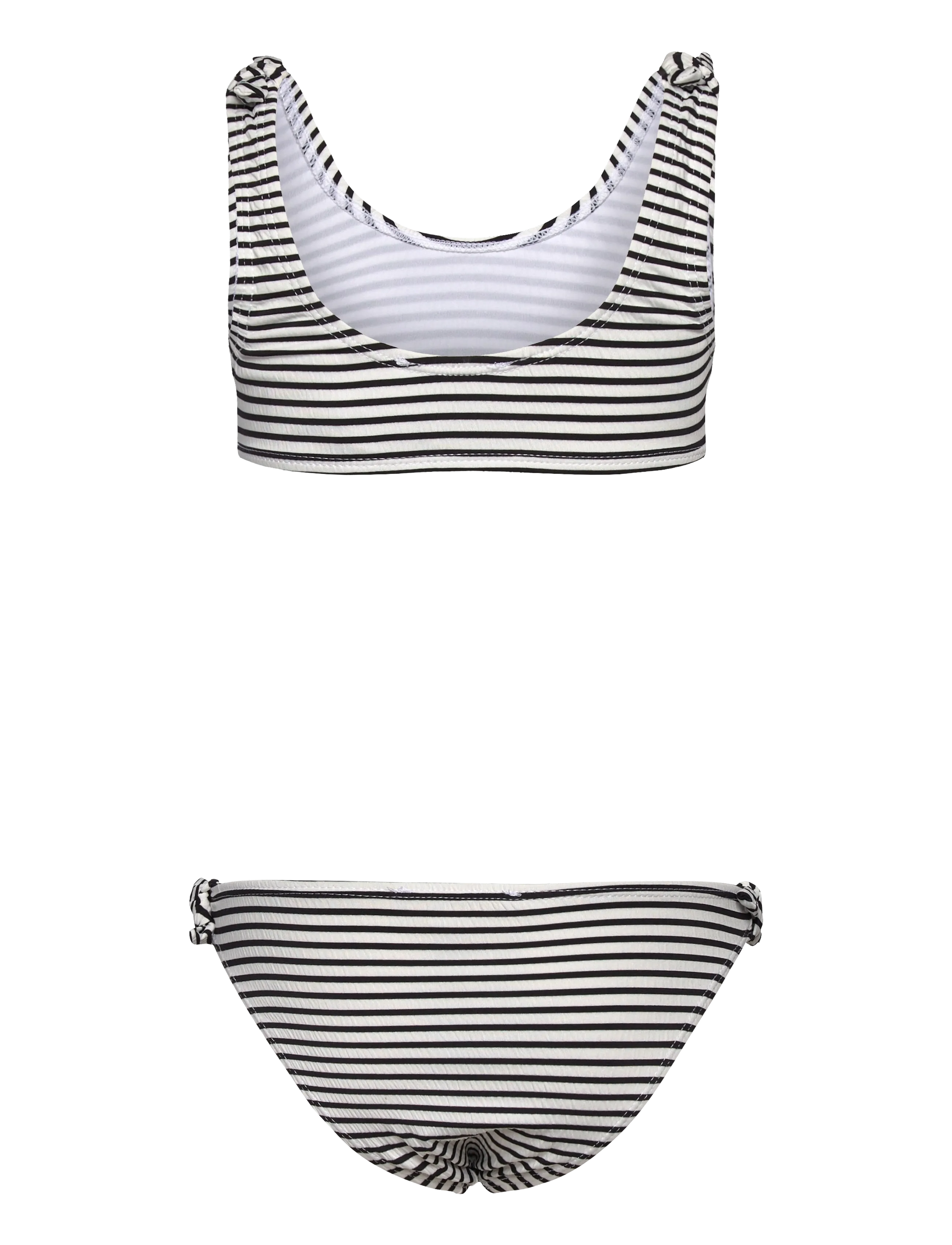 Mango - Striped bikini - black - 1