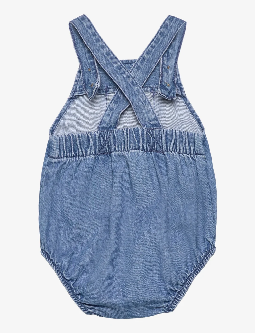 Mango - Denim cotton romper - overalls - open blue - 1