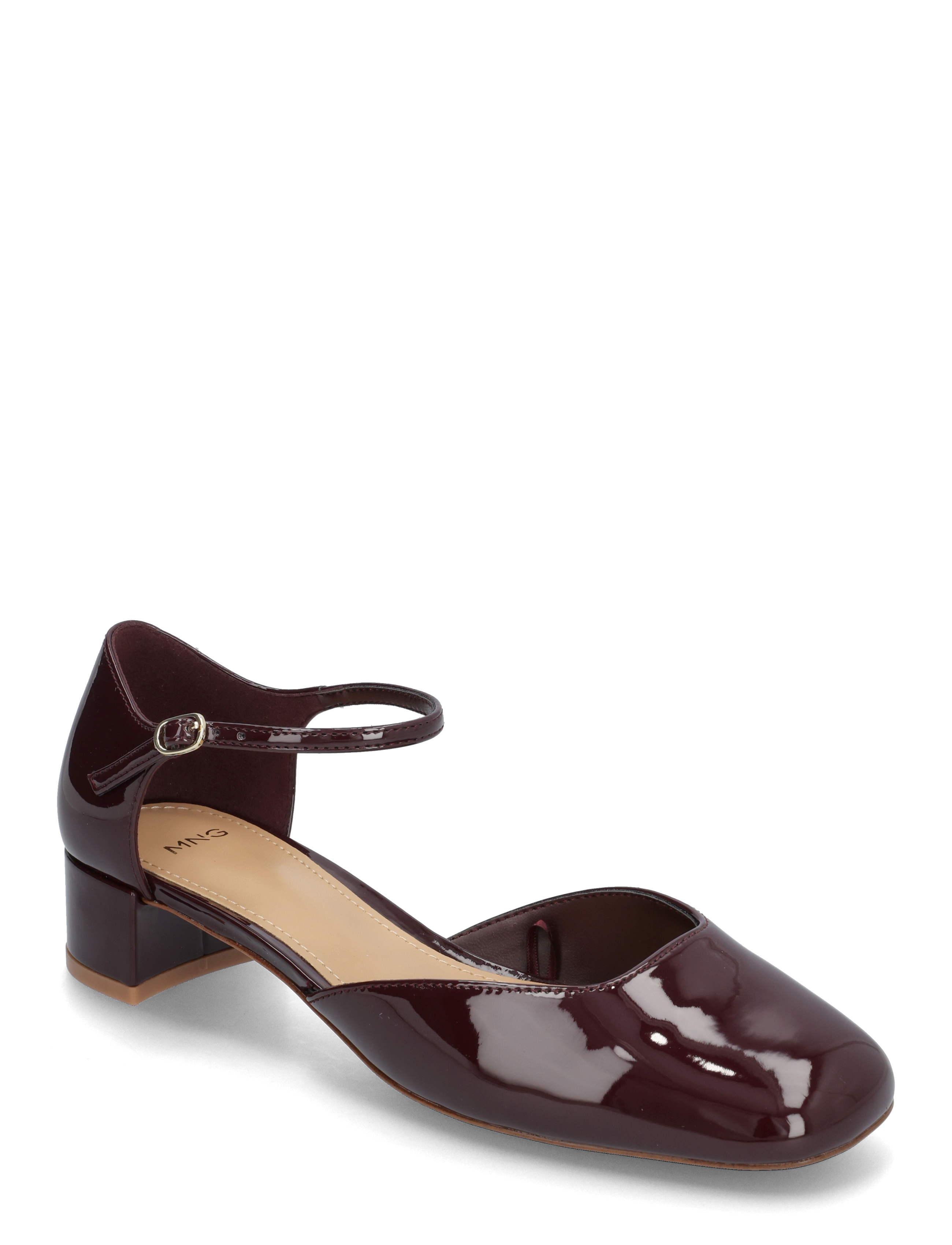 Patent heeled shoes - DARK RED