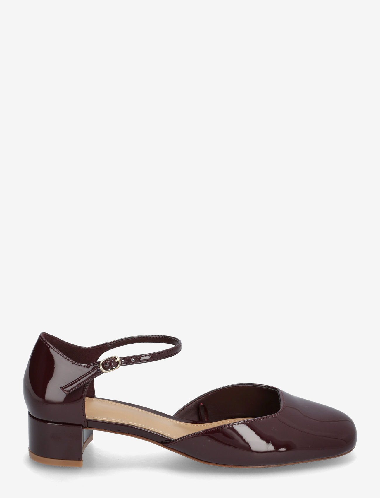 Mango - Patent heeled shoes - særlige begivenheder - dark red - 2