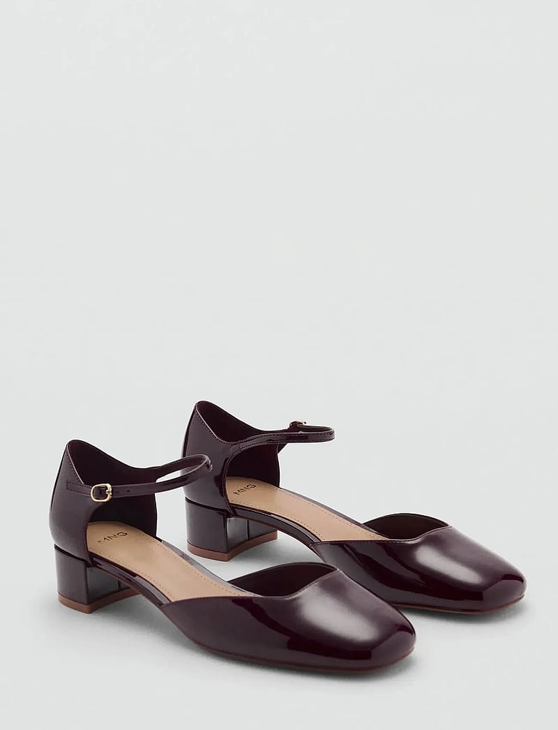 Mango - Patent heeled shoes - særlige begivenheder - dark red - 0